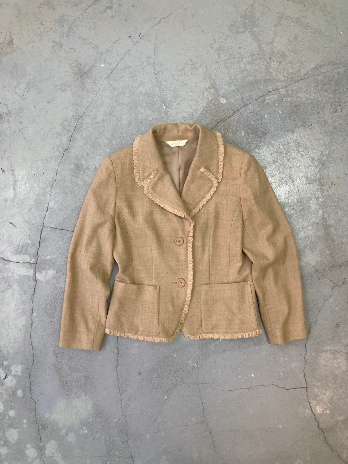  beige frill jacket 상품이미지1