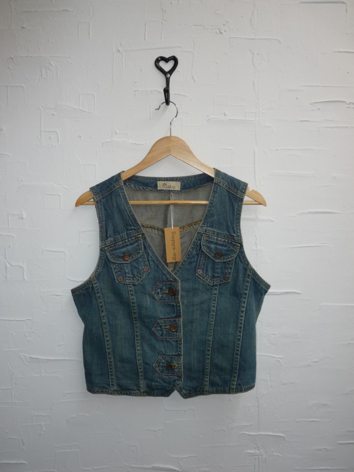 deep blue denim vest 상품이미지6
