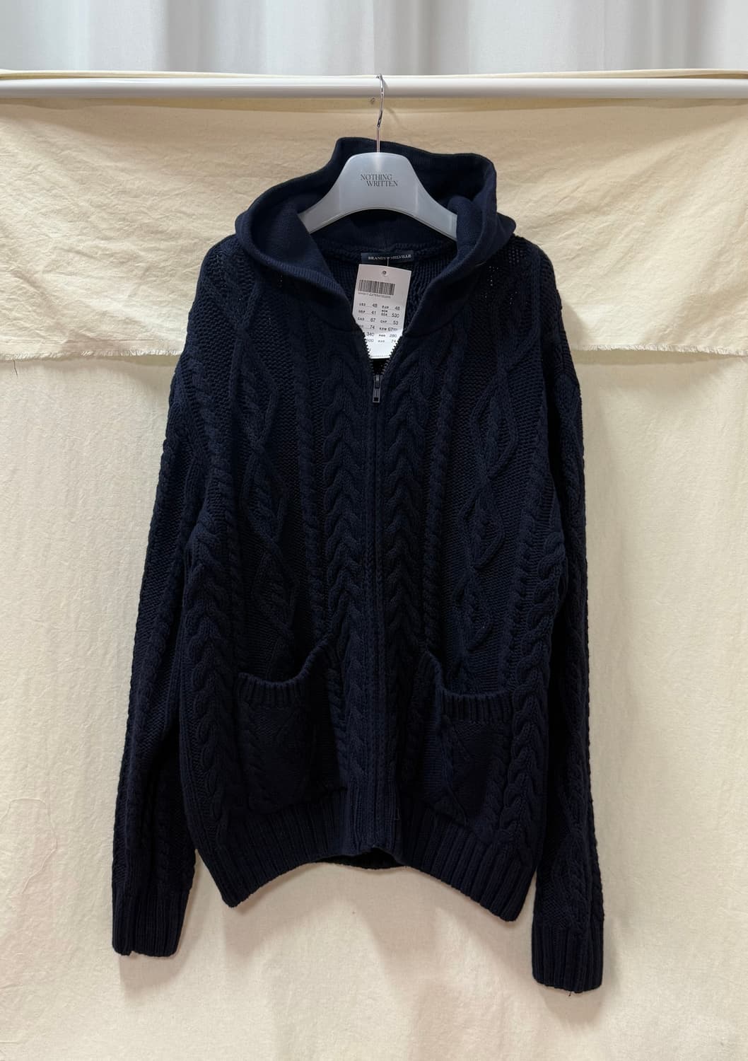 브랜디멜빌 오버핏 니트 후드집업 상품이미지1