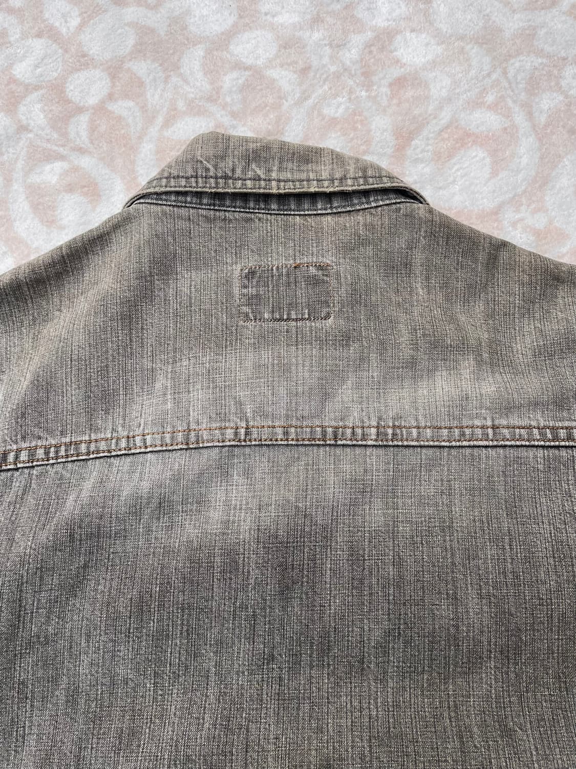 빈티지 y2k 지퍼데테일 그레이 데님자켓 상품이미지6