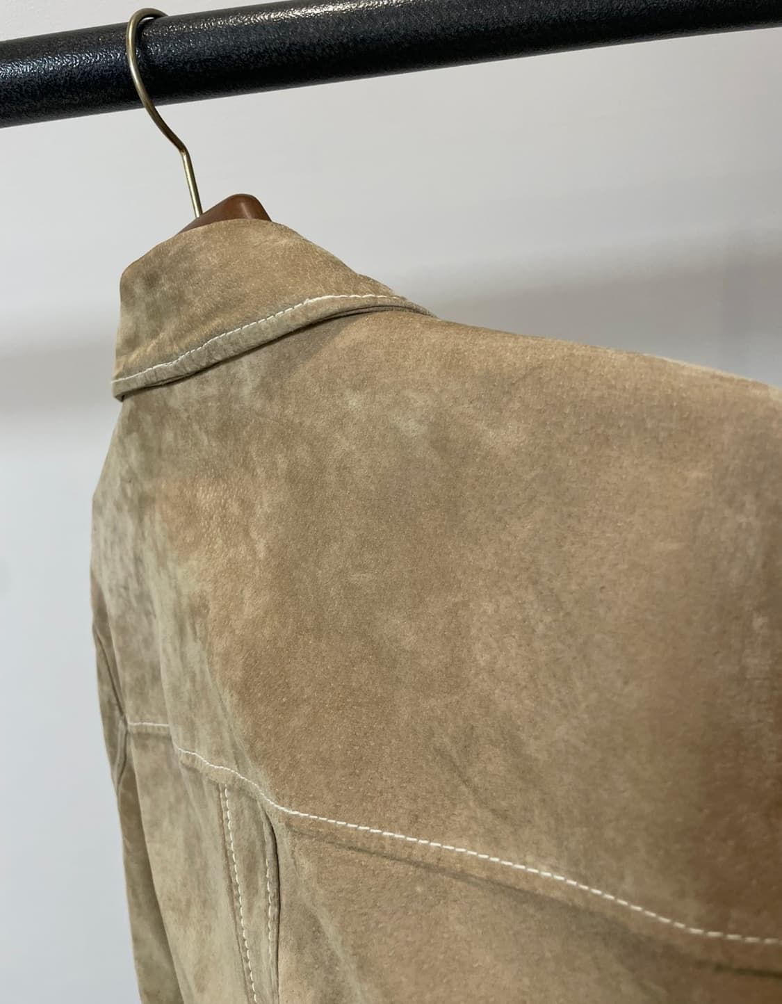 (M) 윌슨 레더 레더 스웨이드 트러커 자켓 상품이미지5