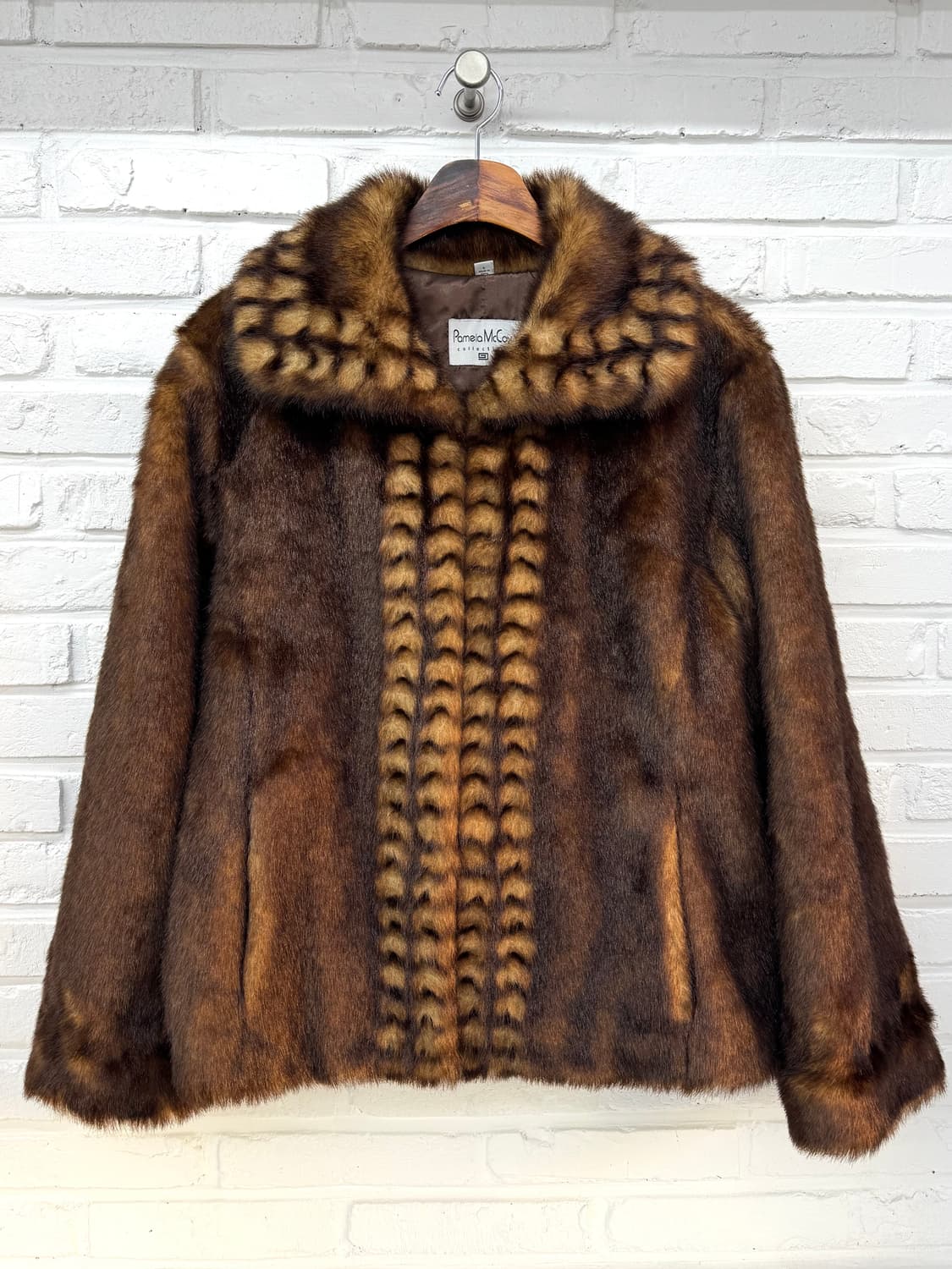 Pamelamccoy 브라운 퍼자켓 상품이미지3