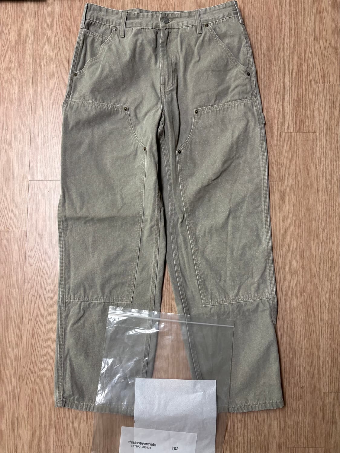 디스이즈네버댓 워시드 카펜터 팬츠 스톤 L 사이즈 상품이미지2