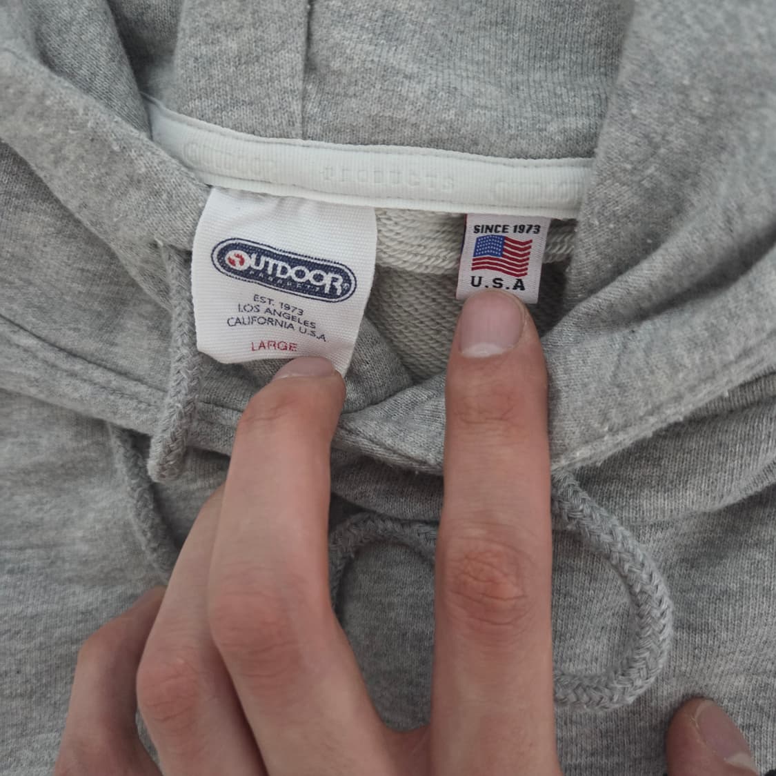 아웃도어프로덕트 그레이 후드티 L 상품이미지4