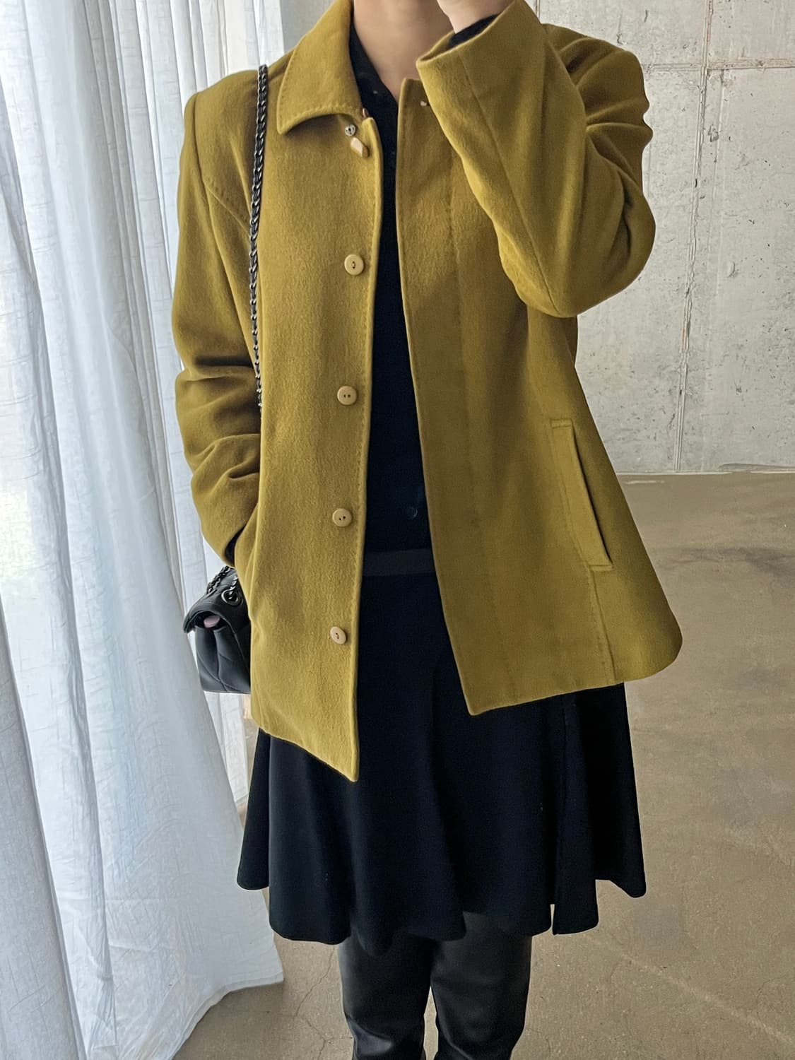 Andorra 울 자켓 올리브그린 상품이미지2