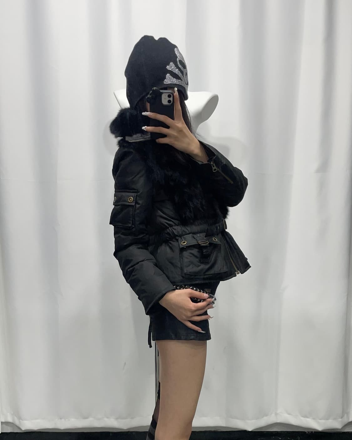 🎸블랙 퍼 패딩🎸 상품이미지3