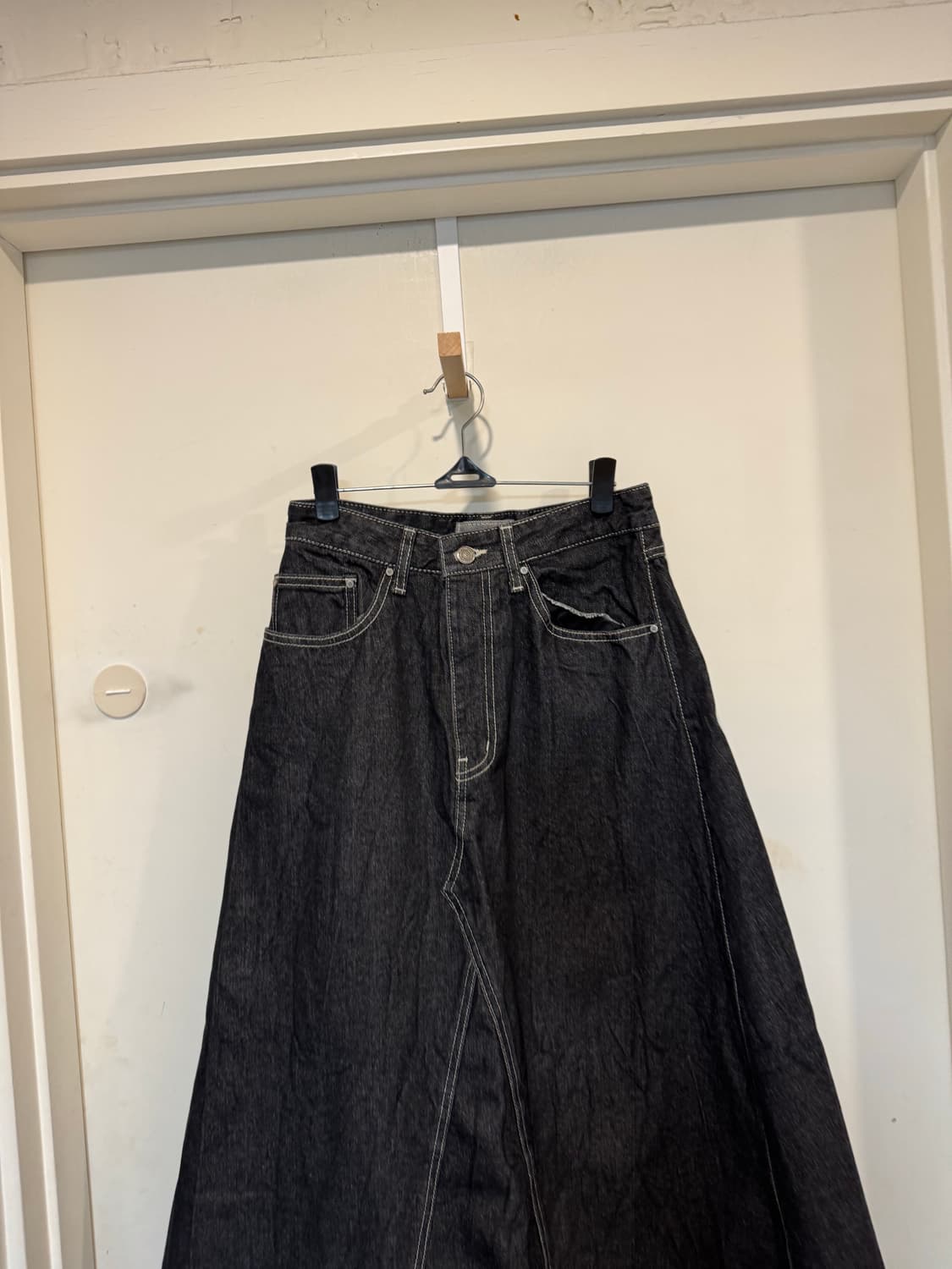 에센셜 by EQL 데님 A라인 스커트 상품이미지6