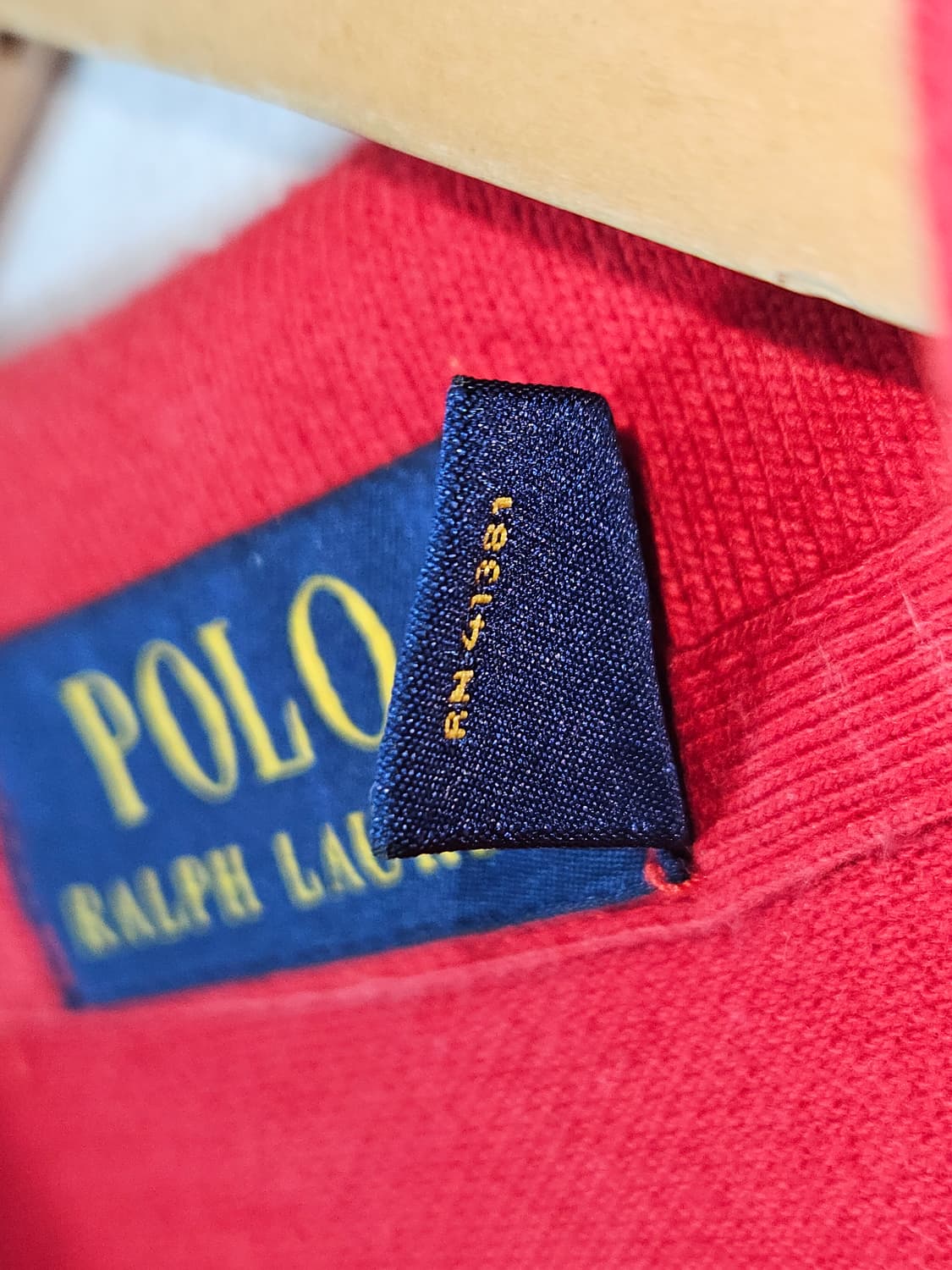 폴로 랄프로렌 신형 카라티 반팔 피케티 레드 해외 XL (국내 XXL) 상품이미지4
