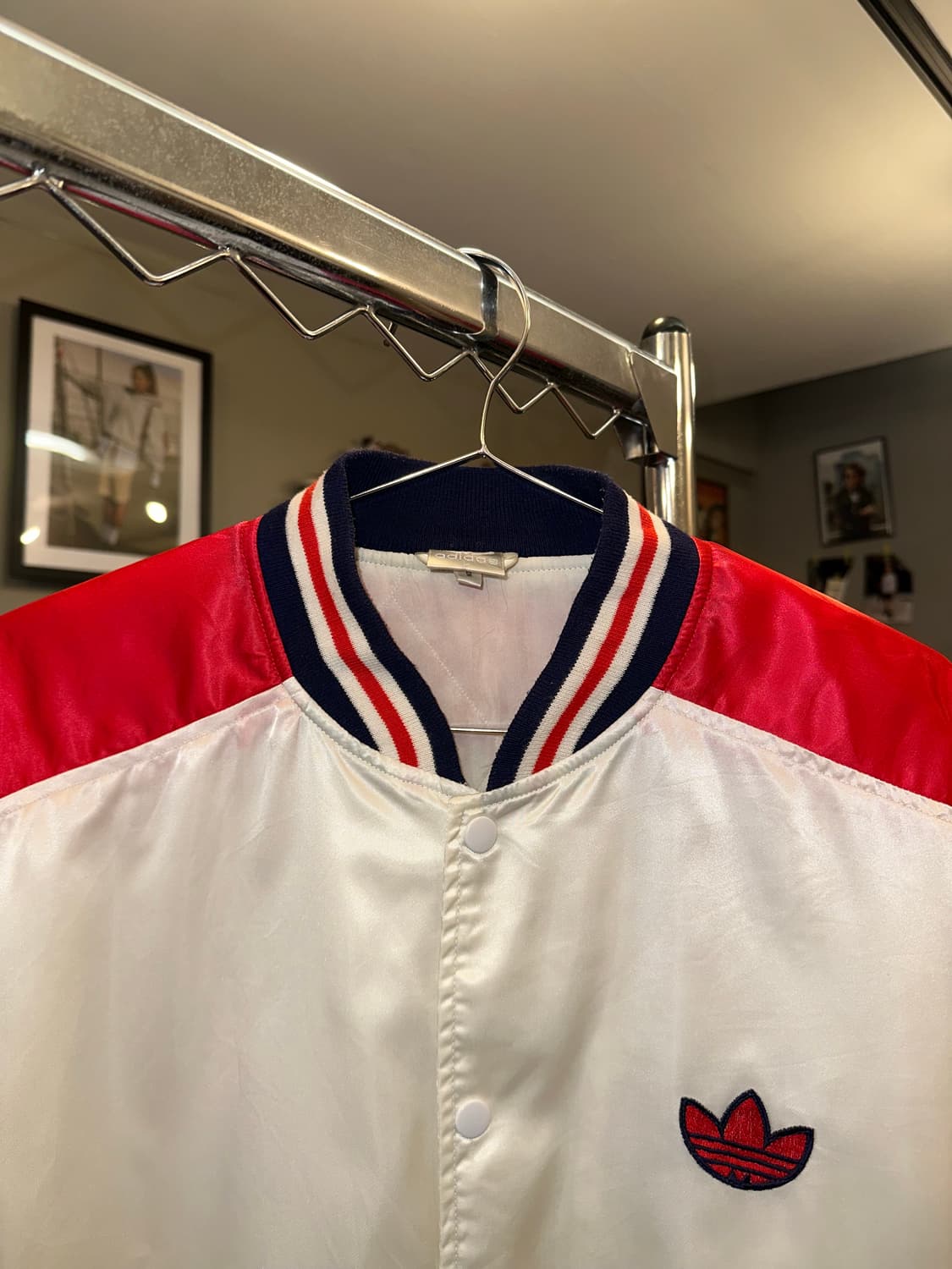 80’s Adidas logo embroidery jacket 상품이미지4