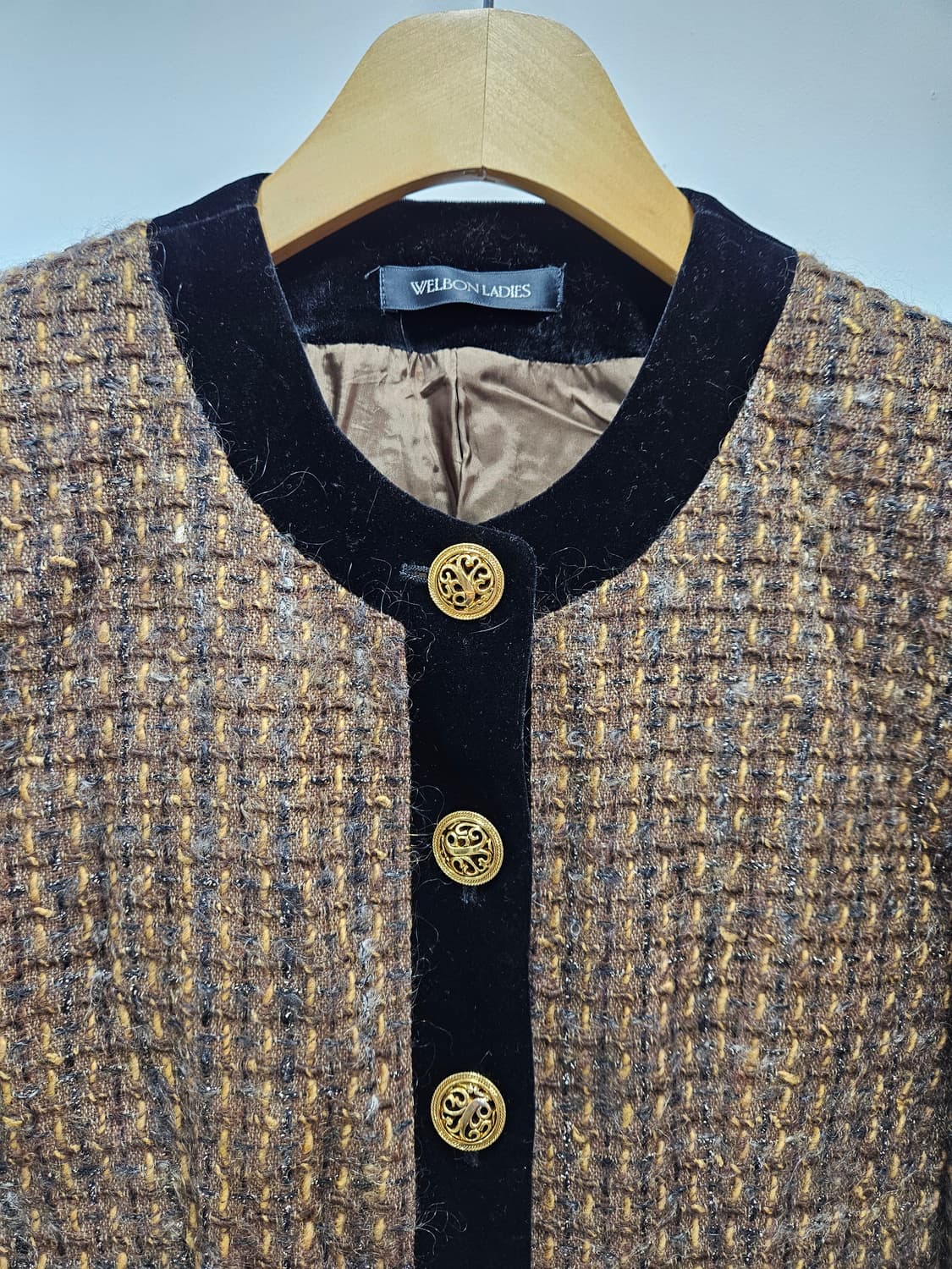 jpn Vintage 
브라운 울혼방 트위드 자켓 상품이미지8