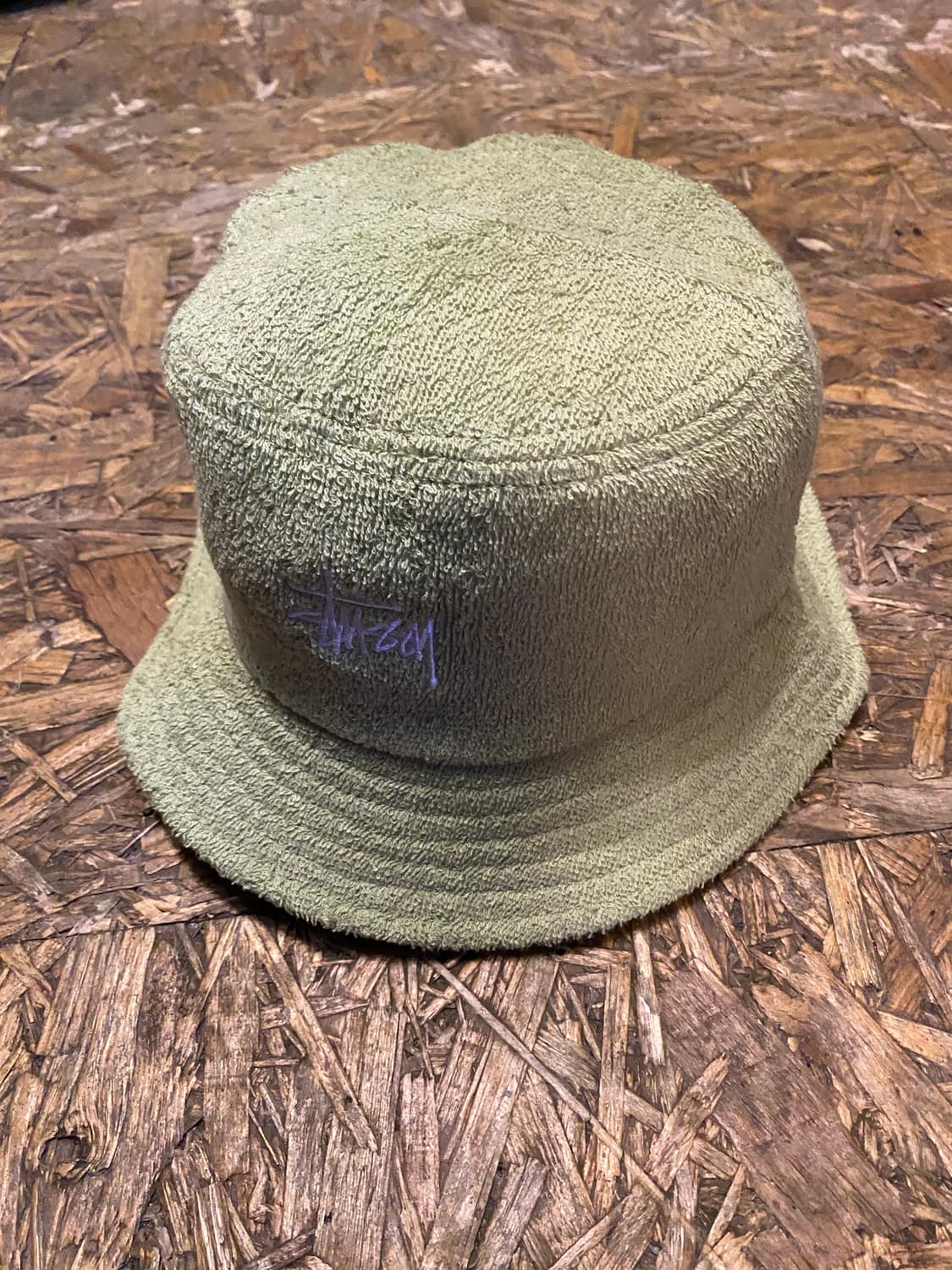stussy 테리원단 연카키 컬러 버킷햇 상품이미지7