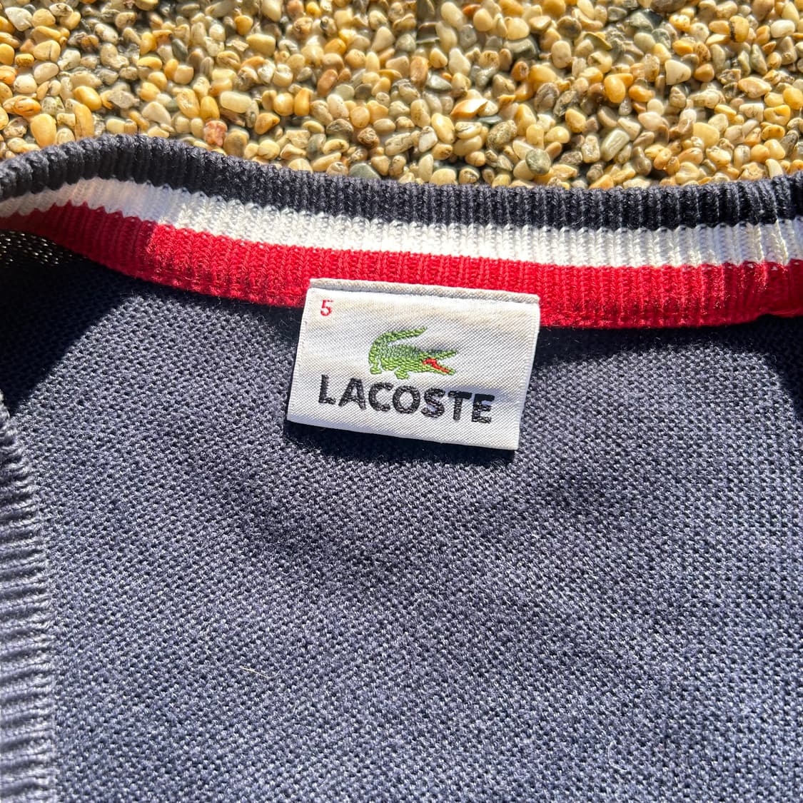 라코스테 네이비 배색 가디건 상품이미지5