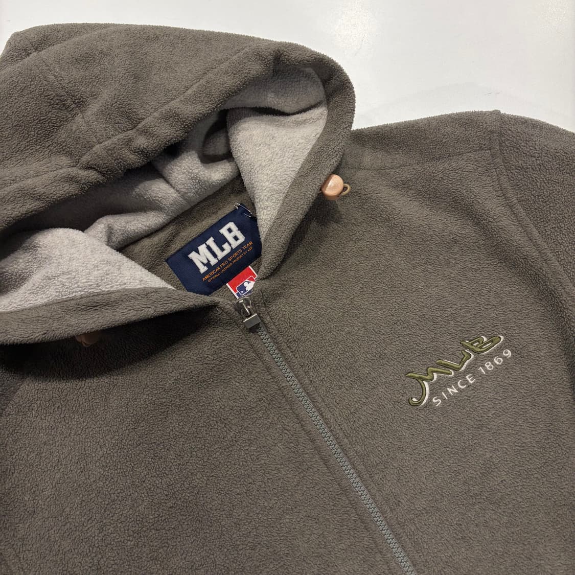 [100] 엠엘비 MLB 빈티지 후리스 후드 집업 자켓 D146 상품이미지3