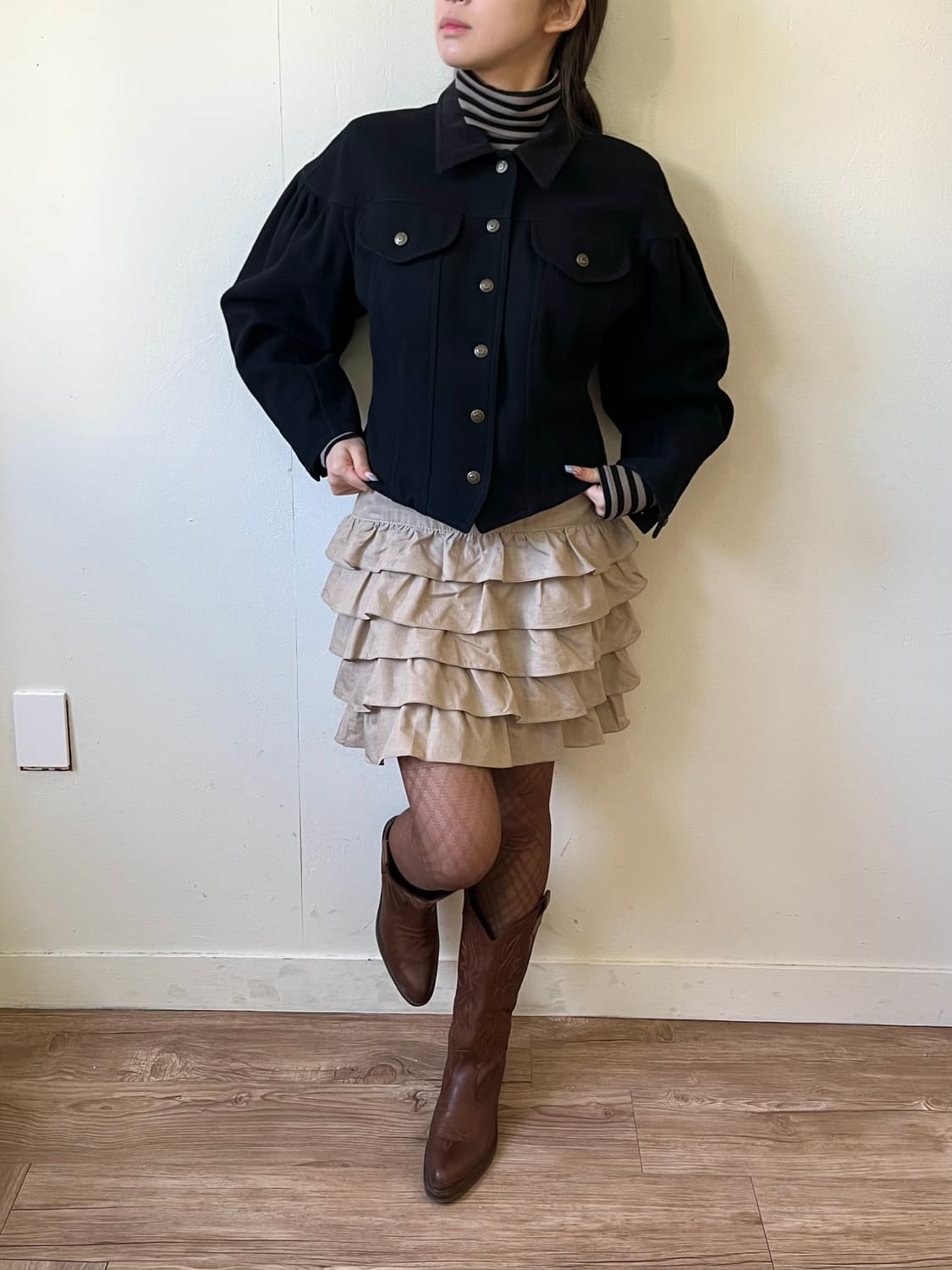 KENZO 셔링 트위드 자켓 상품이미지6