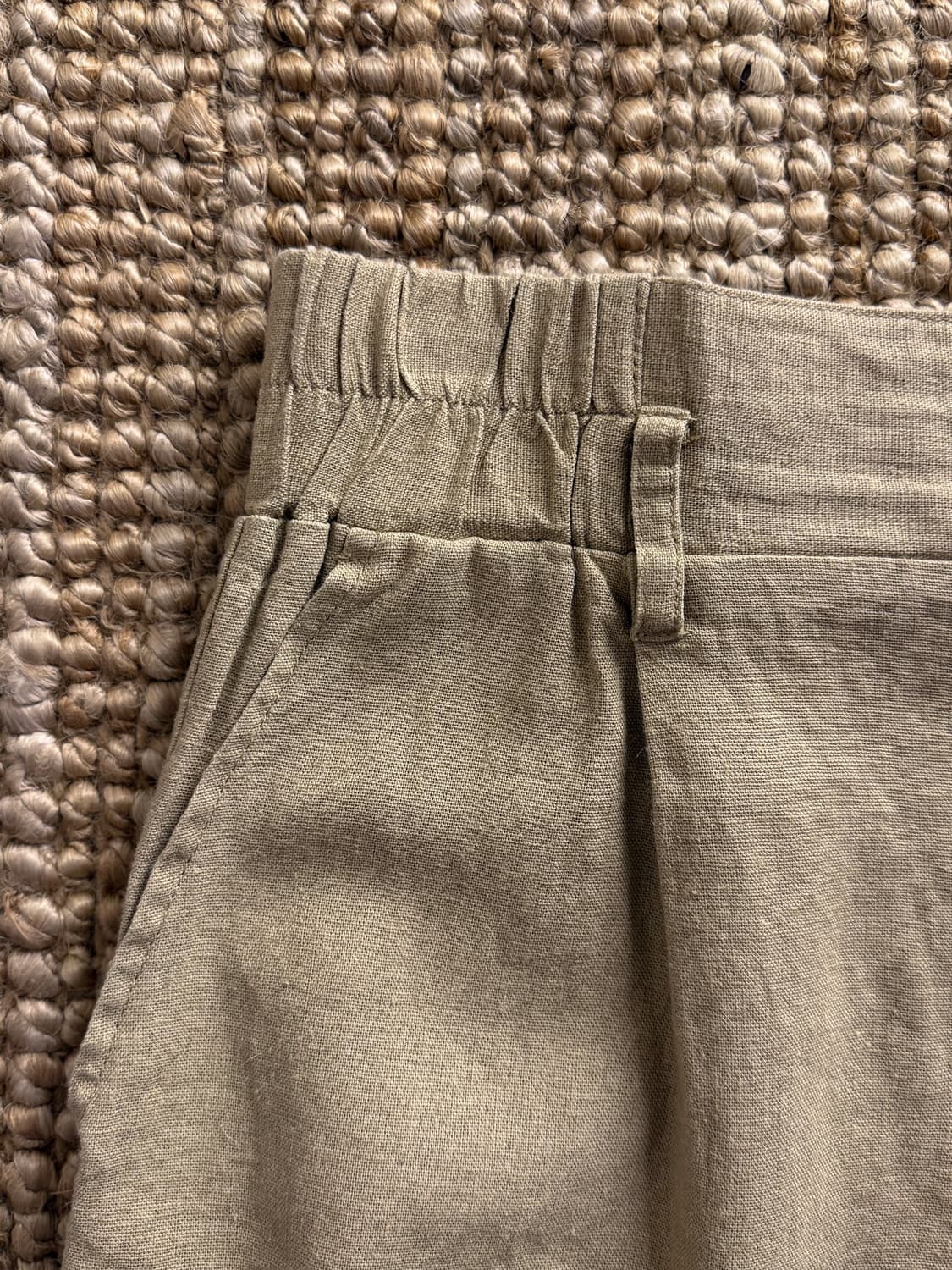Linen Wood Button Short Pants 0126 상품이미지3