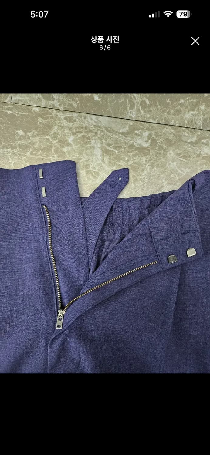 [L/32-34] 유니클로X마르니 와이드핏 트라우저 핀턱 배기 슬랙스 상품이미지6