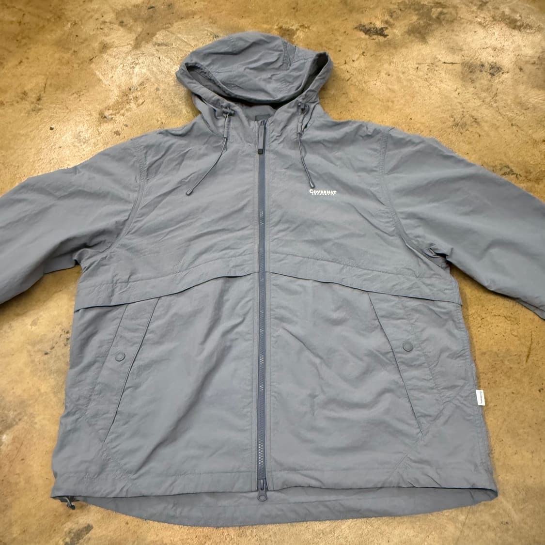 [정품/XL] 커버낫 C로고 바람막이 후드 자켓 그레이 b14 상품이미지3
