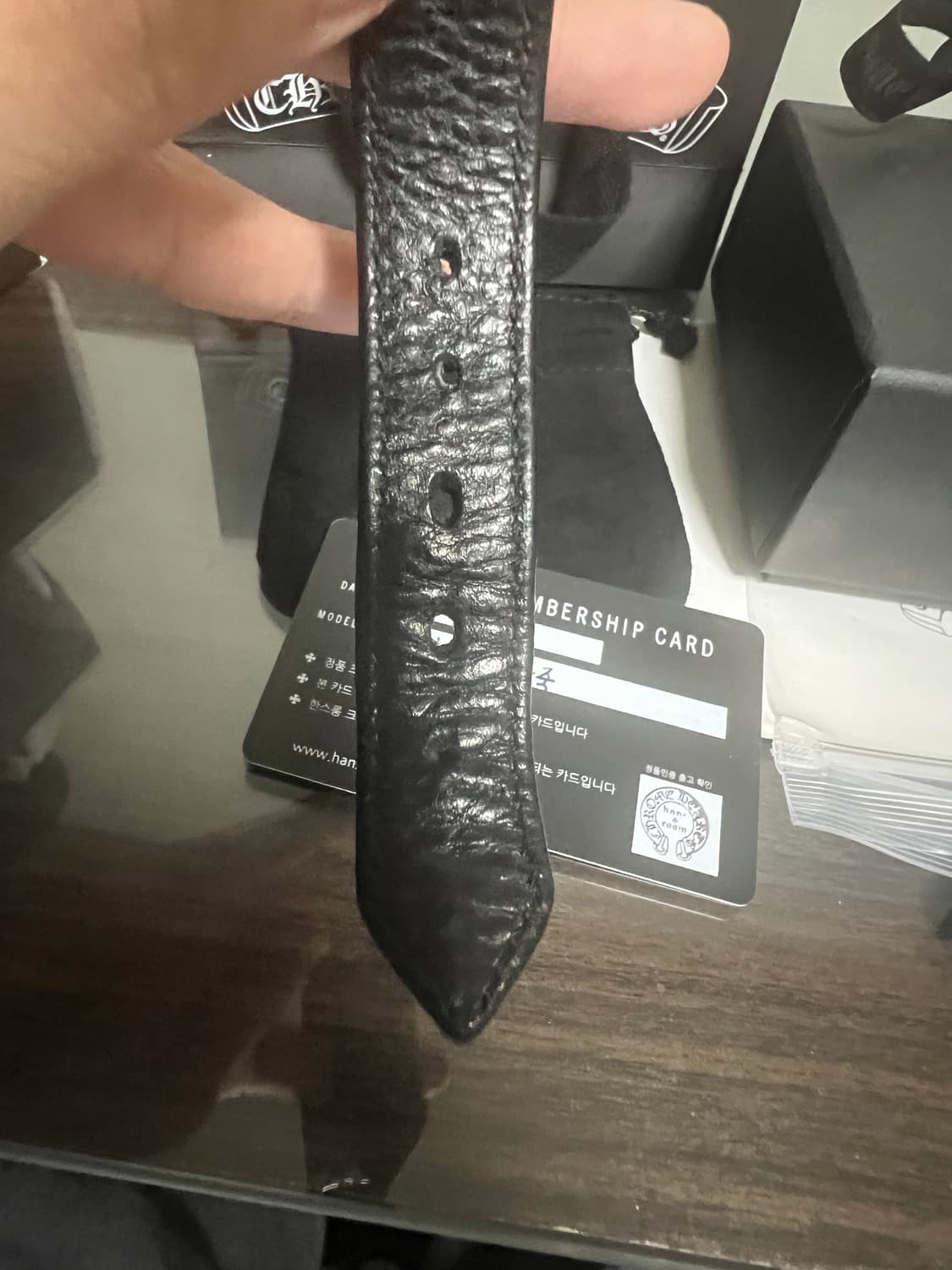 크롬하츠 타이니크로스 레더 팔찌 상품이미지7