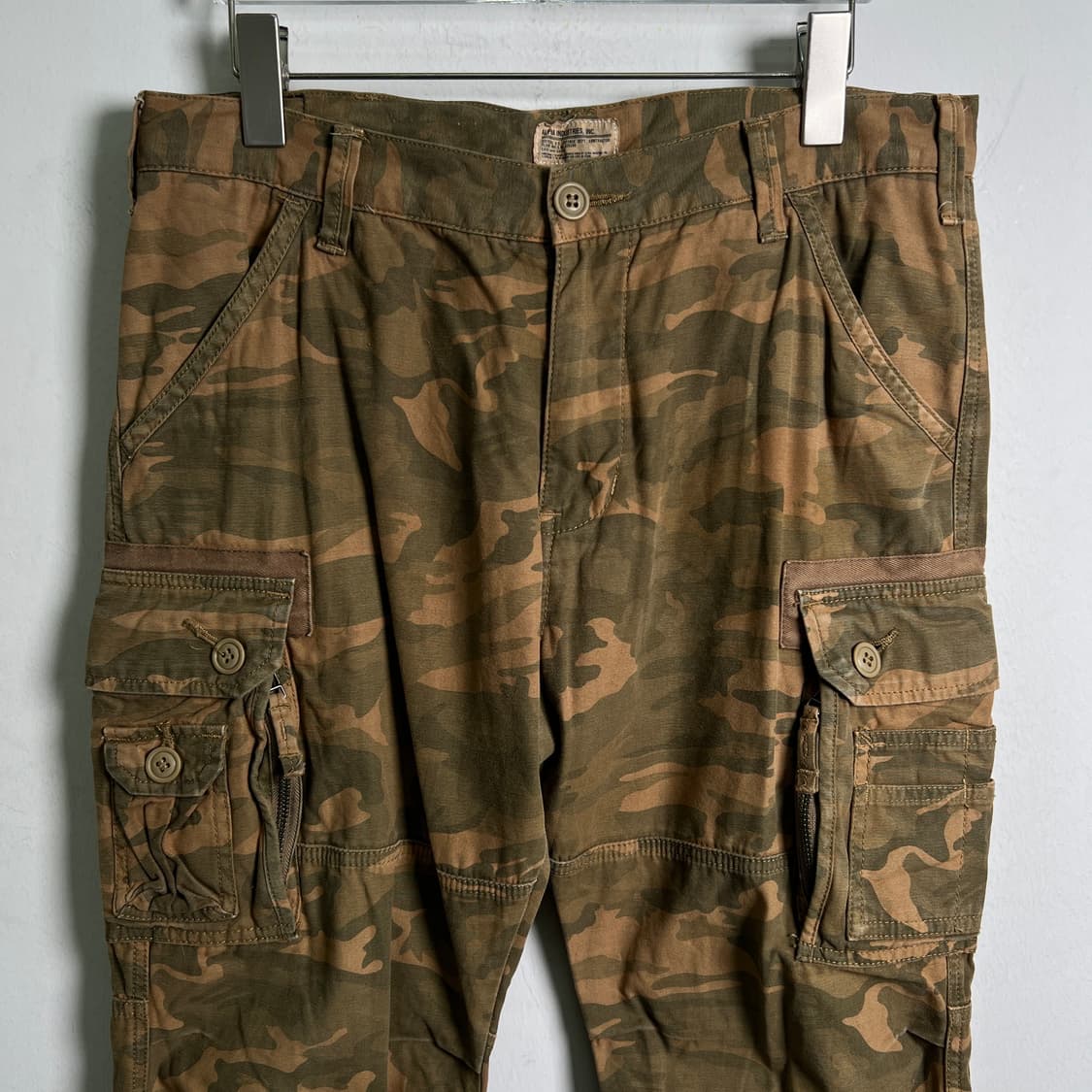 알파인더스트리 카모 카고 팬츠 L 상품이미지4