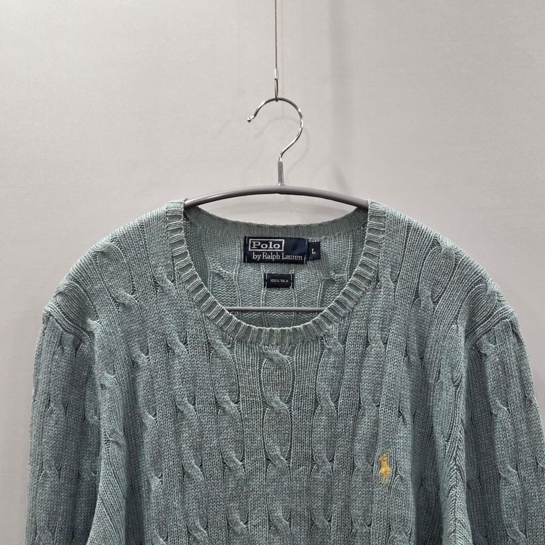 폴로랄프로렌 실크 케이블 니트 L 상품이미지2