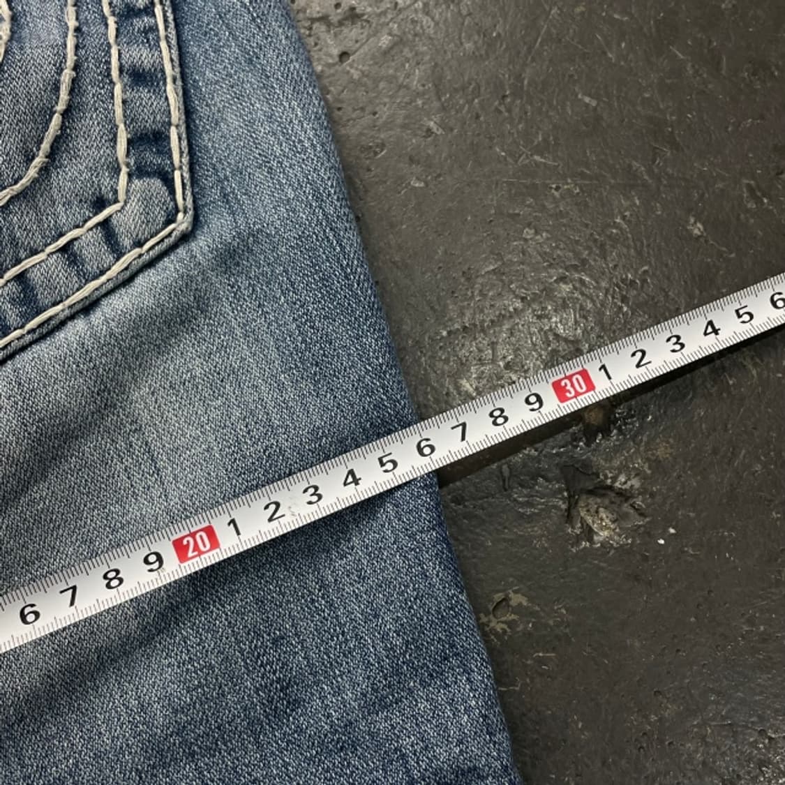 30 트루릴리전 빌리 슈퍼티 화이트 스티치 청바지  상품이미지7