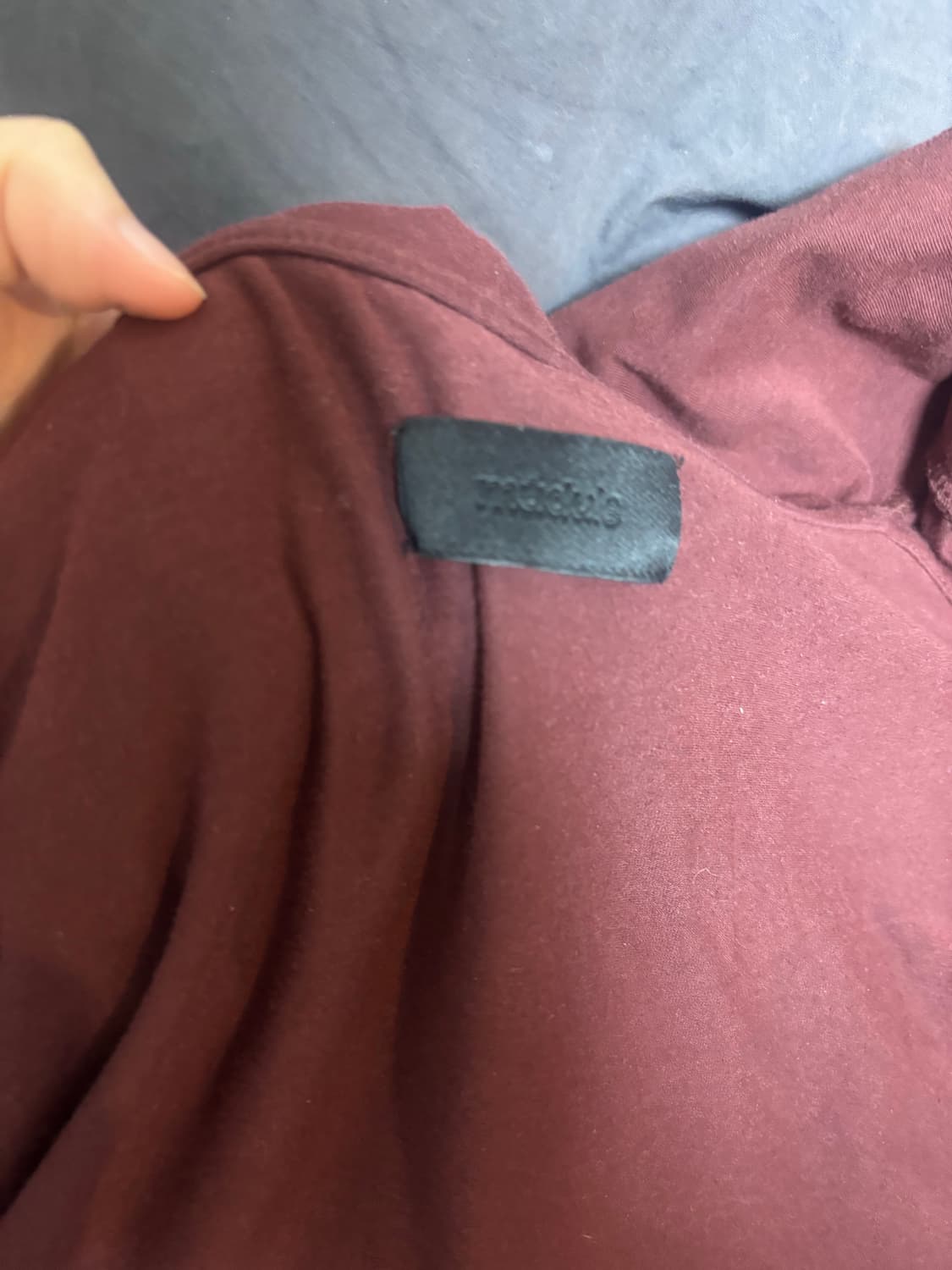 머듈 후드집업 버건디 사이즈1 상품이미지4