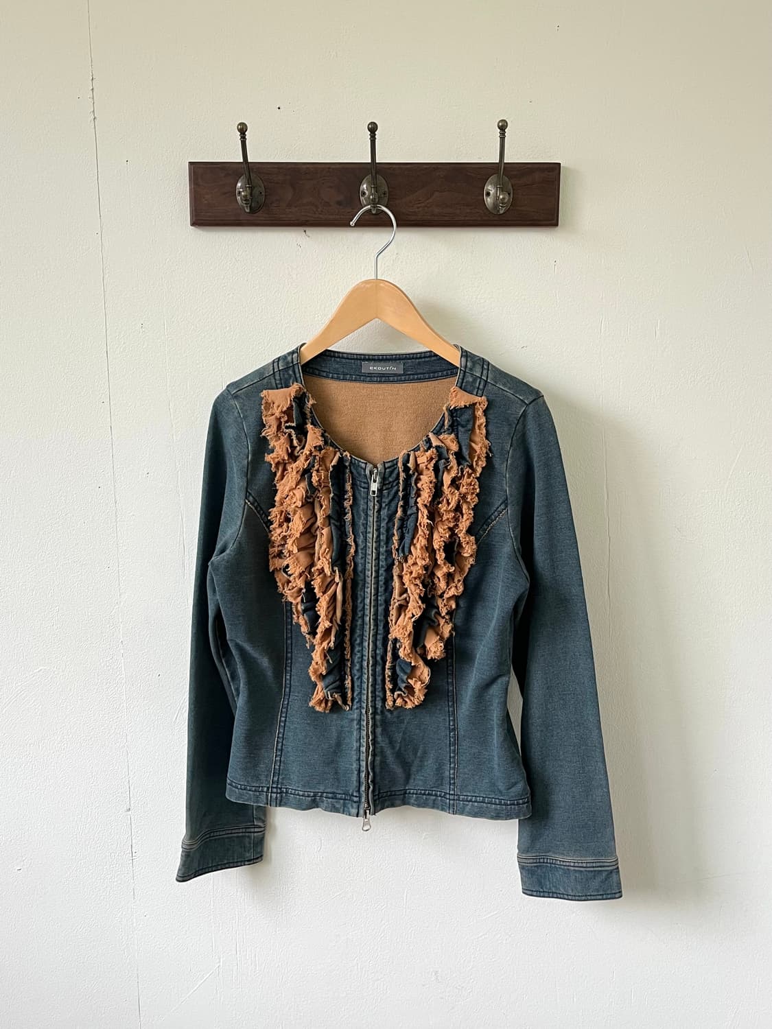 EKDUTin 프릴 데님 자켓 상품이미지1