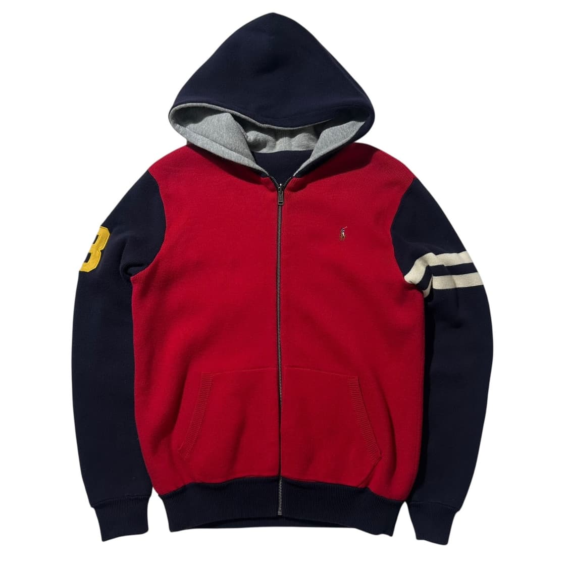 폴로 랄프로렌 리버시블 레터맨 니트 후드집업 상품이미지3