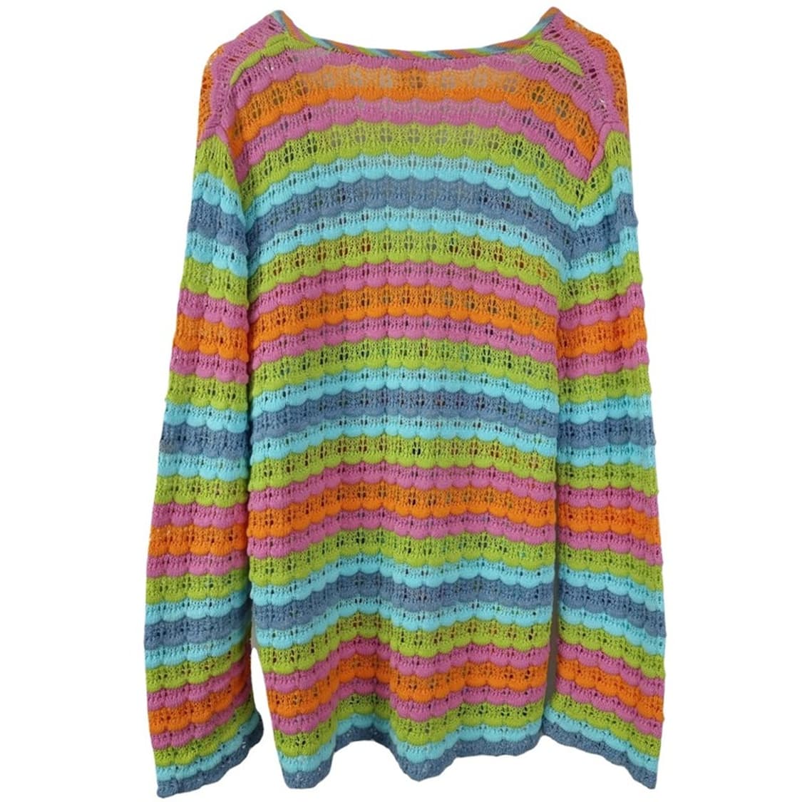 [오일릴리] 에스닉 스트라이프 패턴 니트 가디건 P01508 상품이미지3