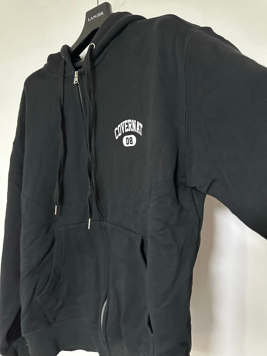 커버낫 블랙 후드 집업 상품이미지2