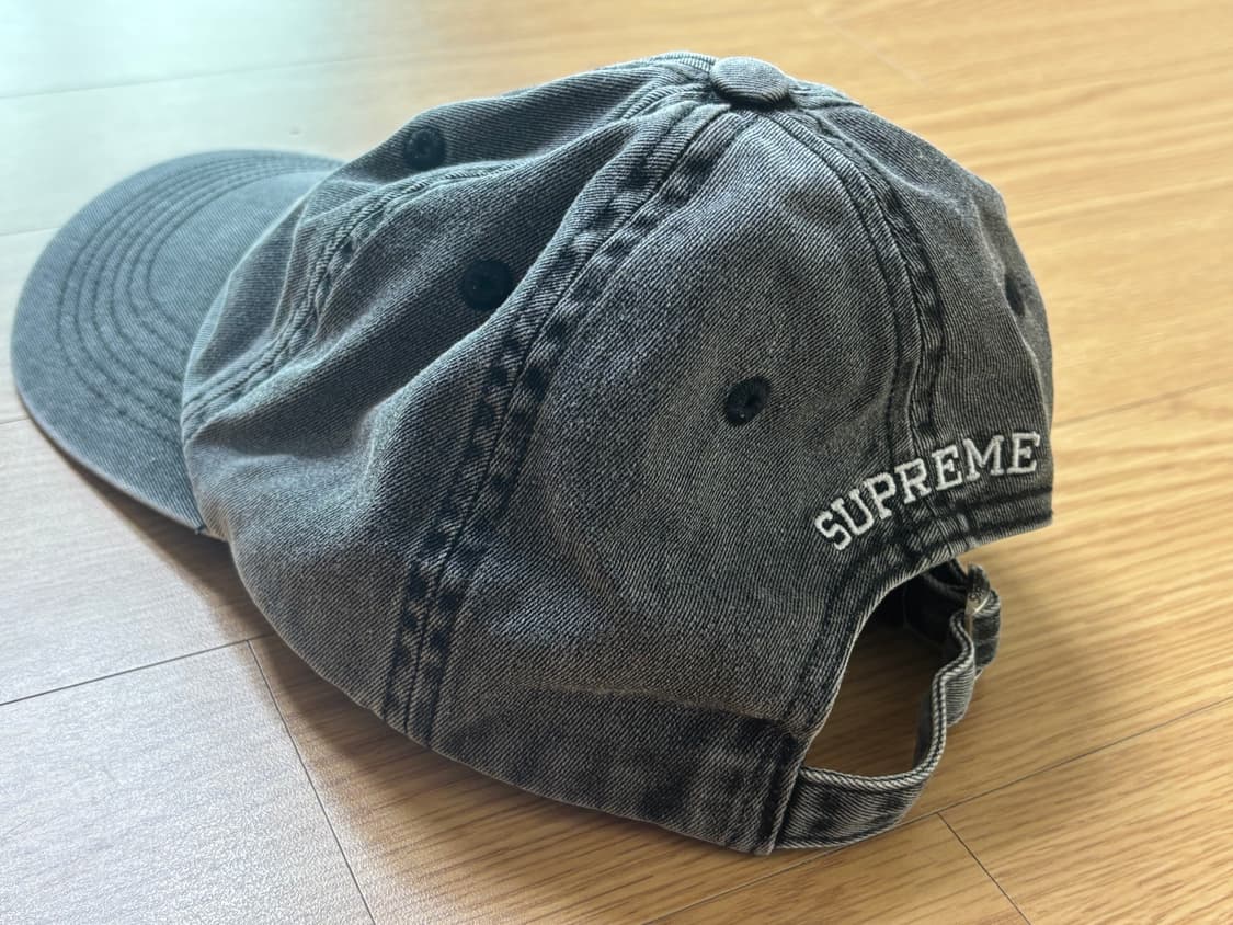 슈프림 피그먼트 프린트 s로고 6패널 캡 모자 블랙 상품이미지6