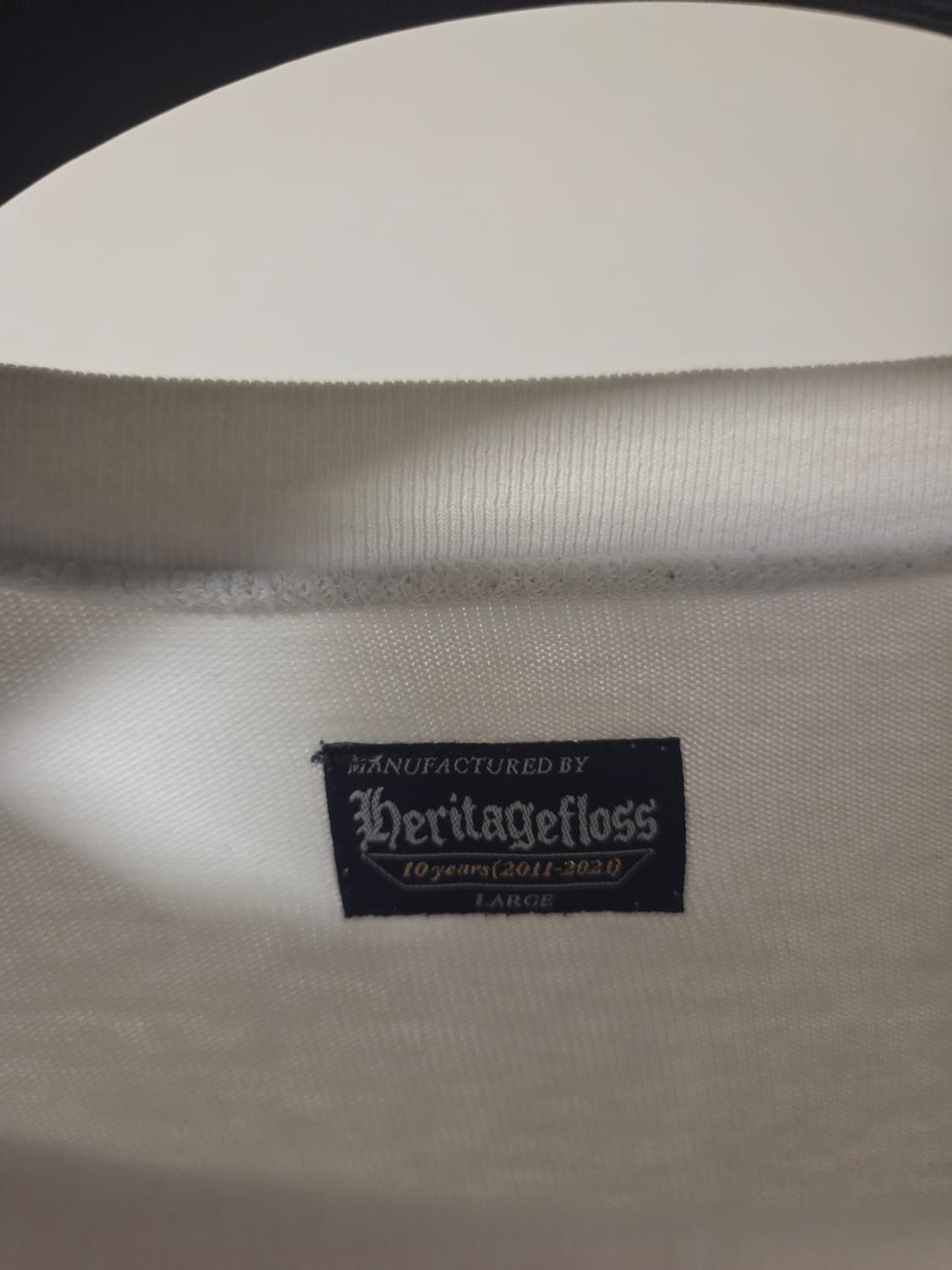 헤리티지플로스 10주년 빅로고 티셔츠 L 상품이미지5