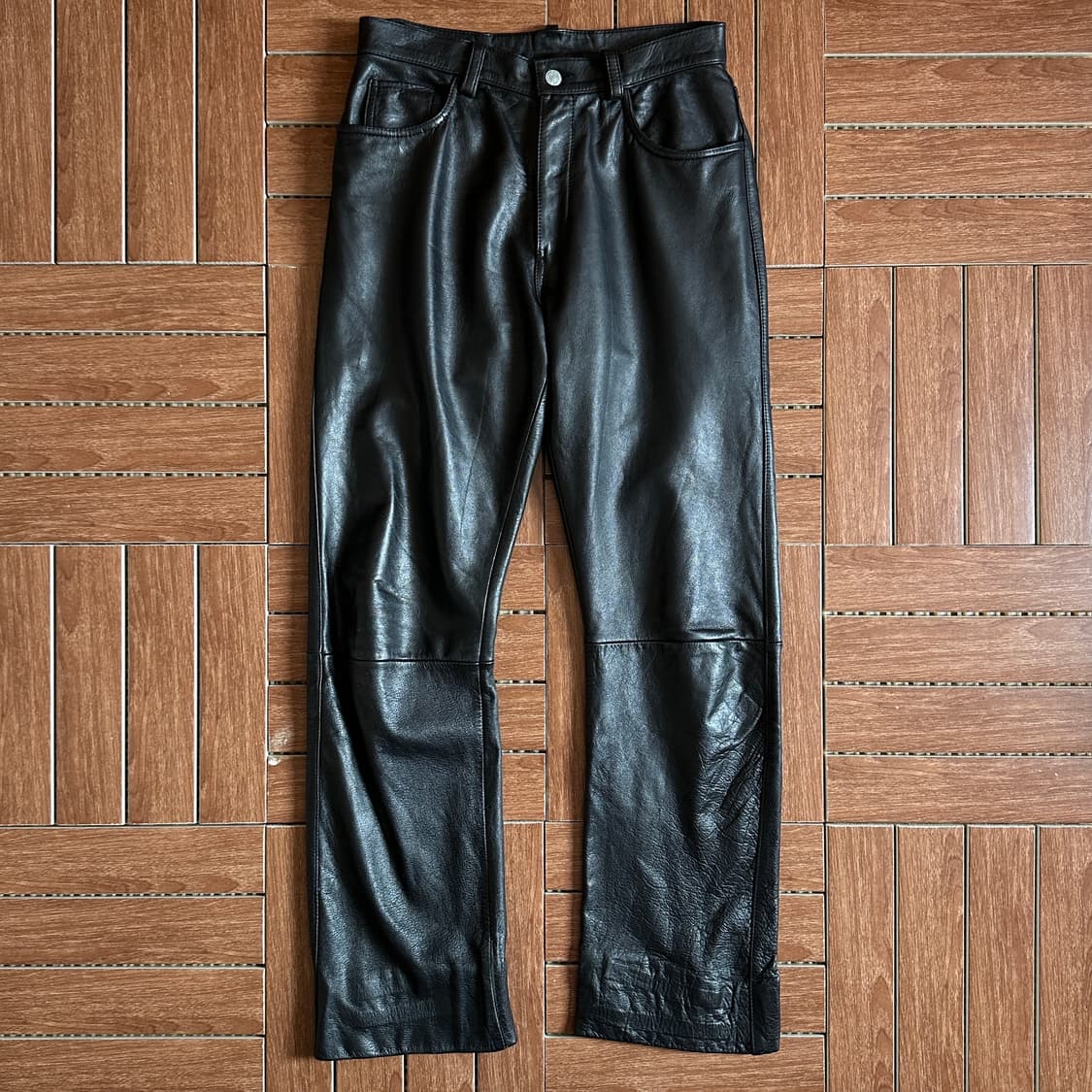 90’s John Bull cow-hide leather pants 상품이미지1