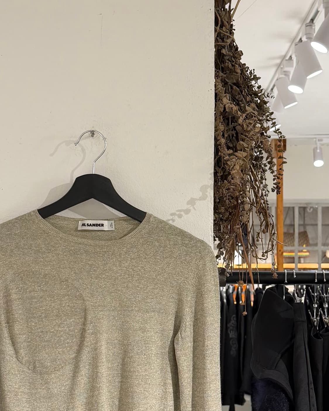 질샌더 베이지 캐시미어 크루넥 니트 스웨터 상품이미지3