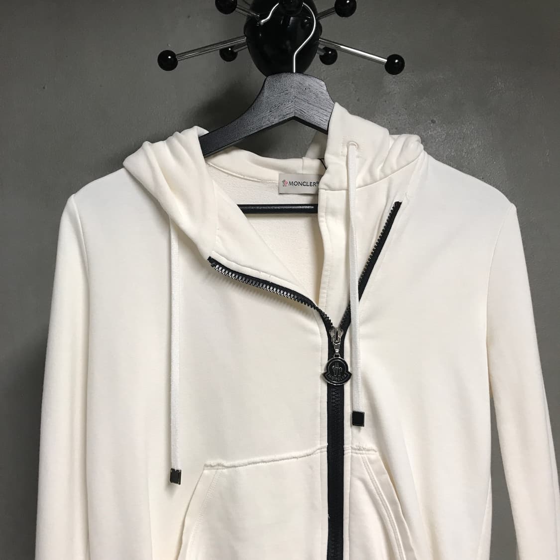 몽클레어 후드 집업 화이트 S(W) 상품이미지2