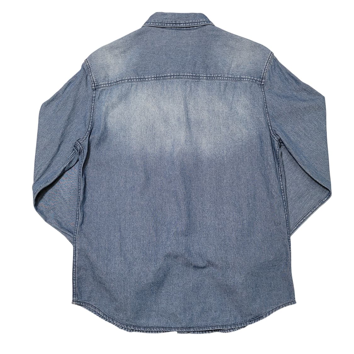 EVISU 에비수 포켓 빈티지 워싱 데님 셔츠 상품이미지4