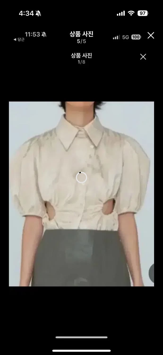 분더캄머 블라우스 (정가20만원) 상품이미지8