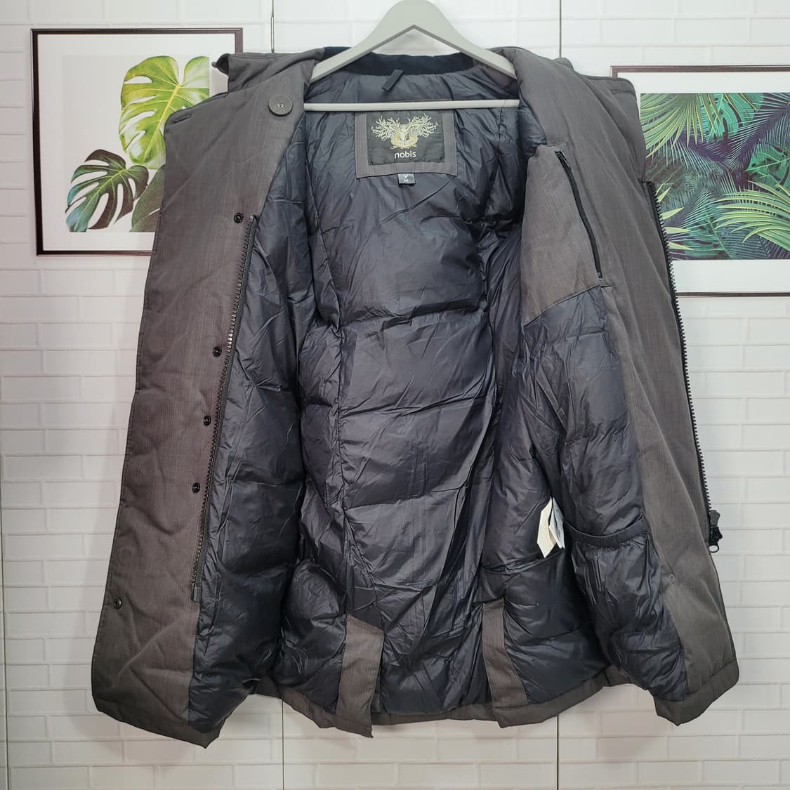 노비스 튤라 롱 패딩 자켓 재킷 그레이 S 사이즈 상품이미지6