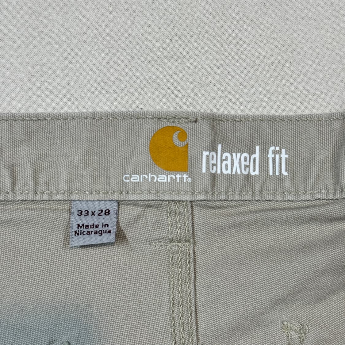 34inch) 칼하트 툴포켓 베이지 워크 팬츠 릴렉스핏 상품이미지8
