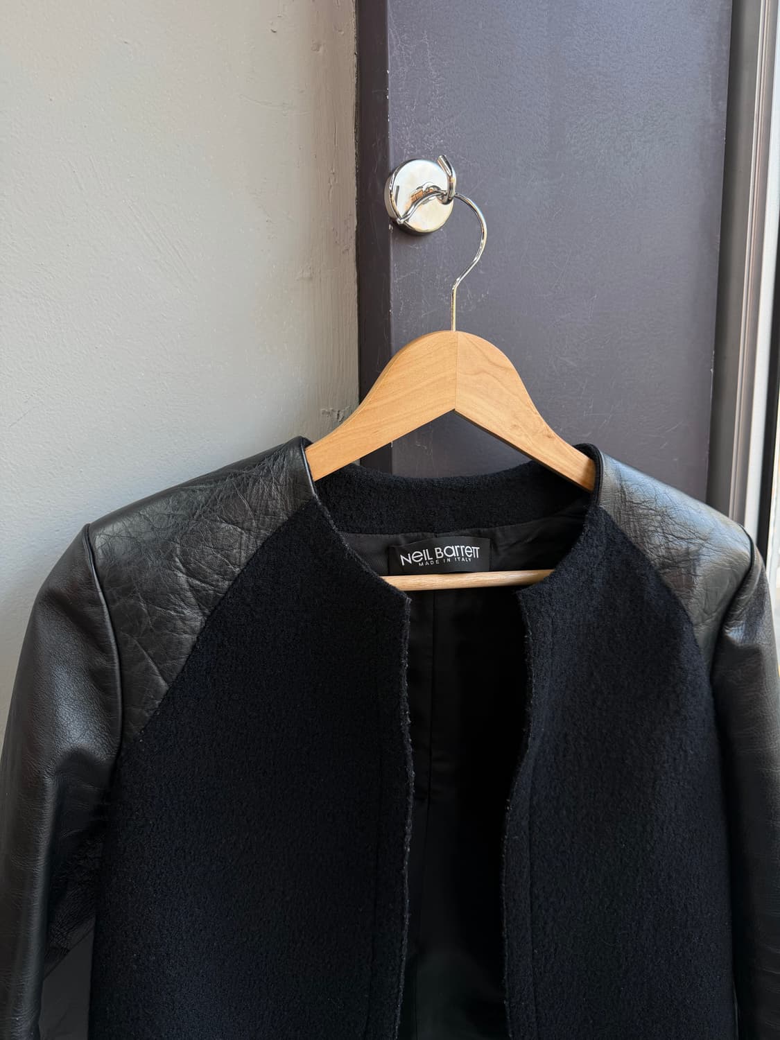 40/ 닐바렛 11AW 레더 하이브리드 자켓 상품이미지3