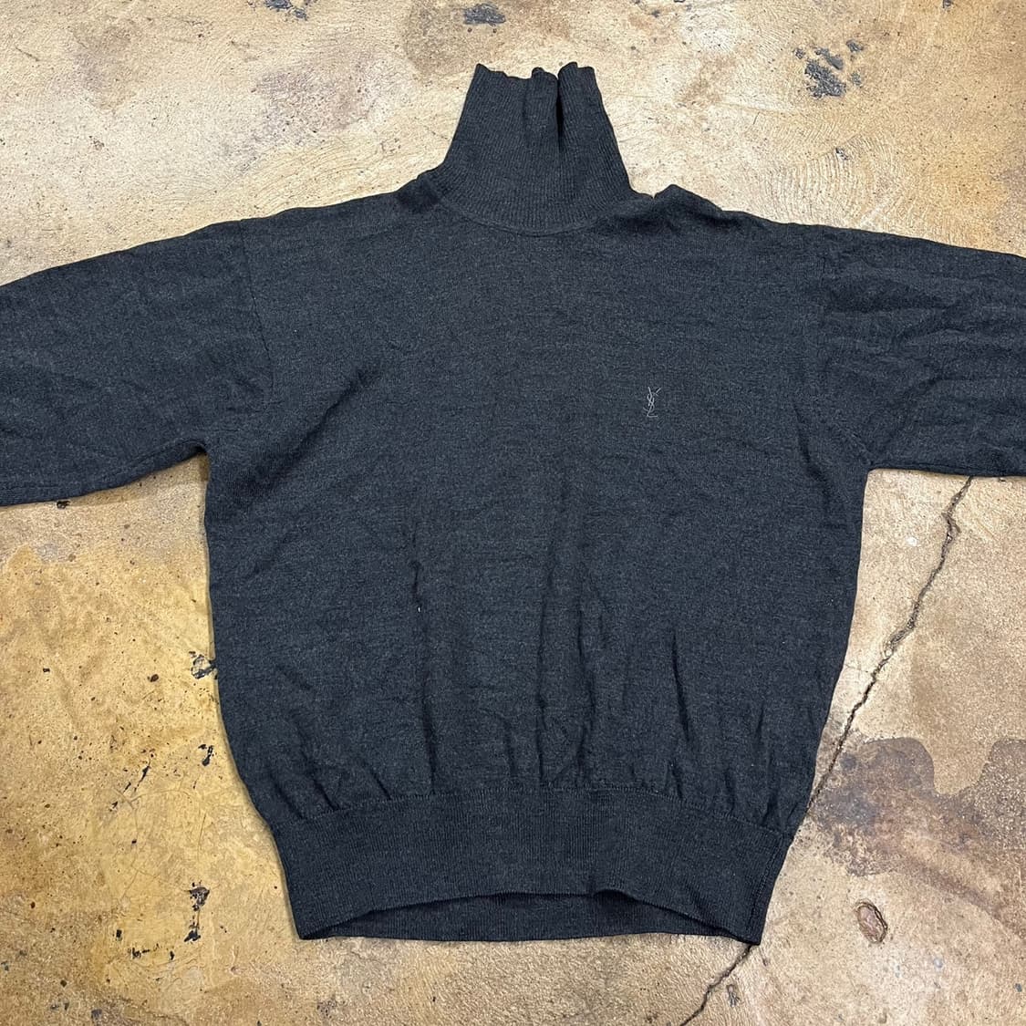 [정품/95] 입생로랑 블랙 터틀넥 니트 b16 상품이미지3