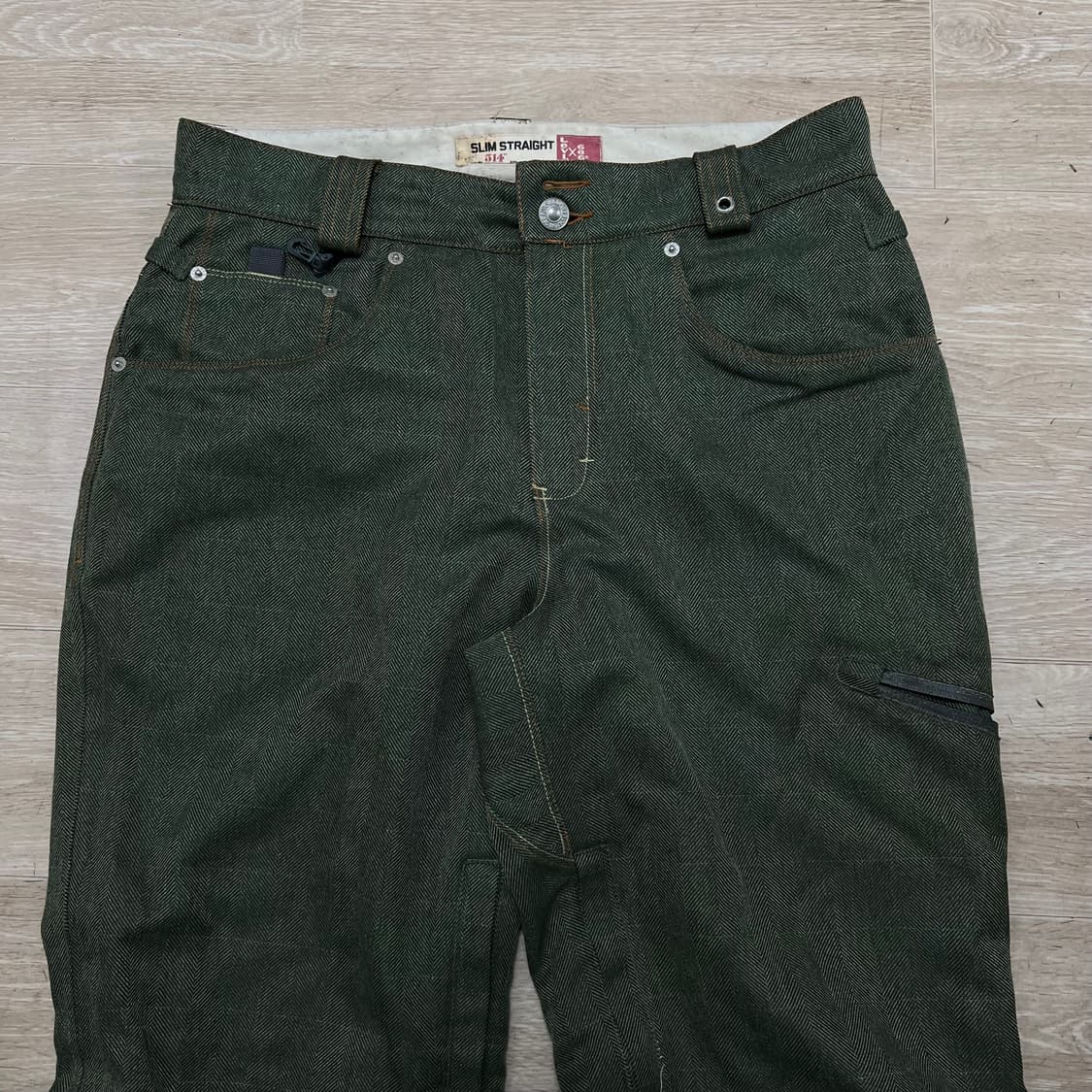 리바이스 514 스키복 보드복 헤링본 스키바지 [카키] 34 상품이미지2