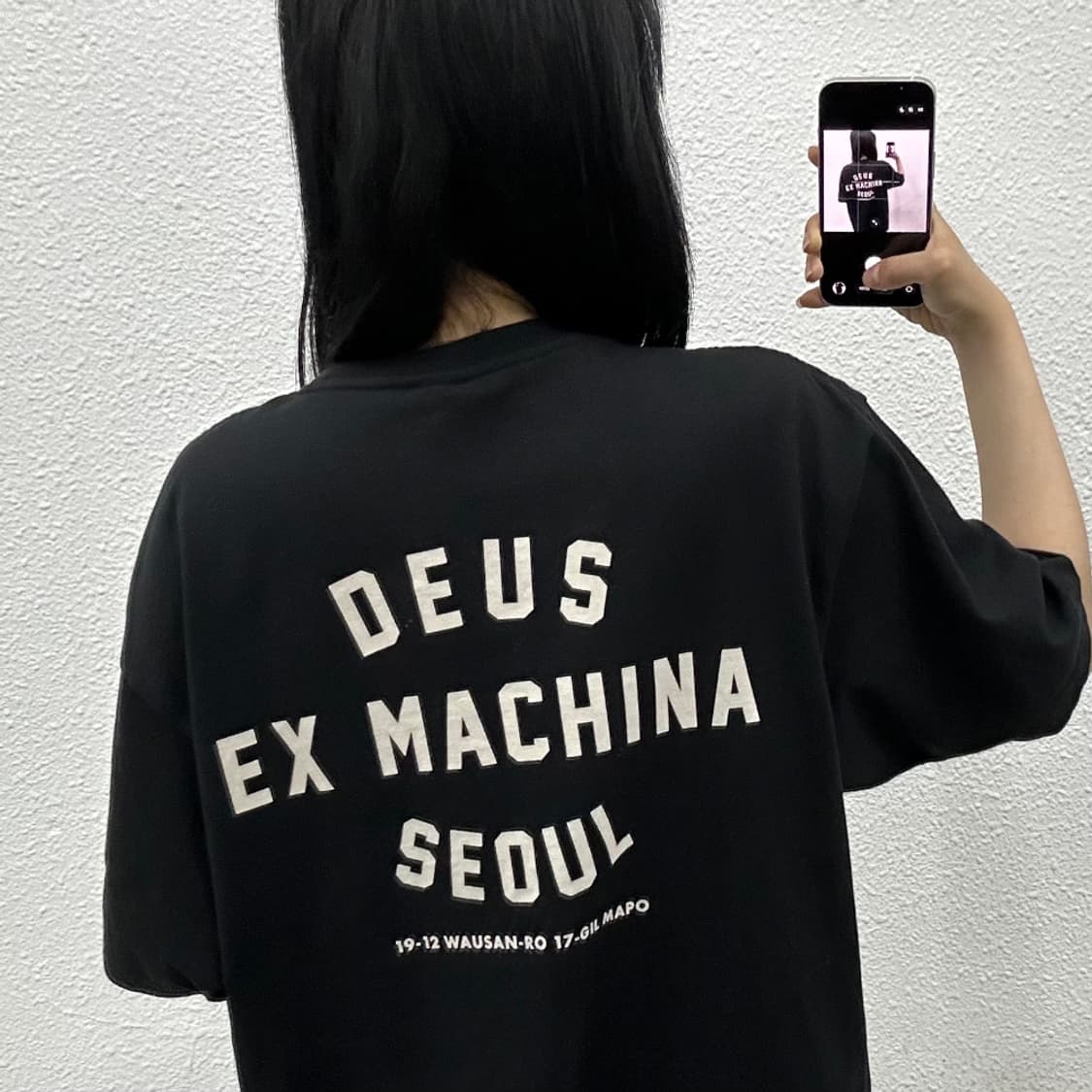 데우스 백로고 서울 컬리지 블랙 XL 상품이미지1