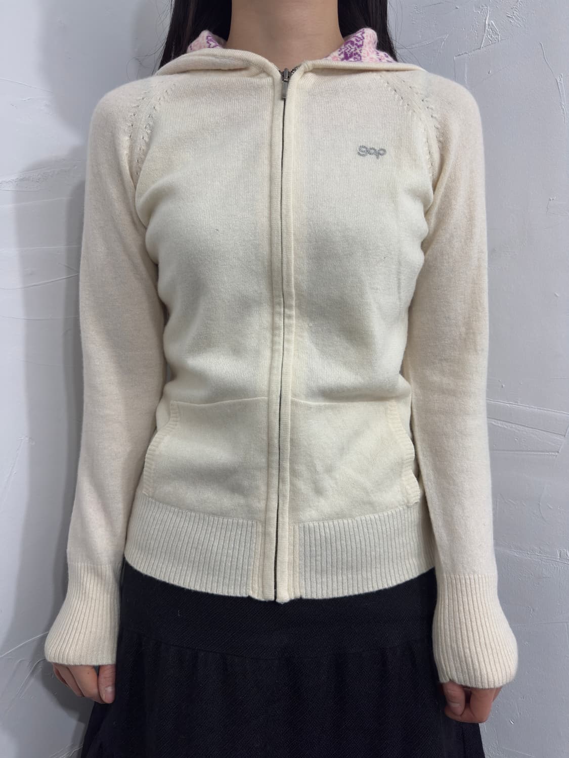 gap lambs wool hood zipup 상품이미지1