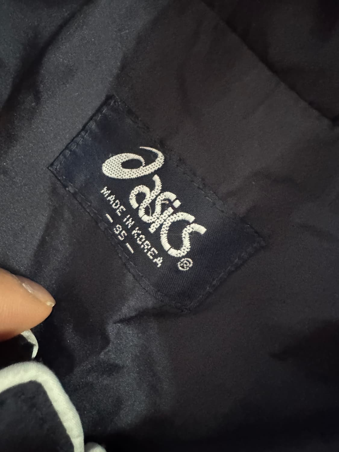 아식스 올드스쿨 밑단 스트링 파이핑 바람막이 자켓 상품이미지3