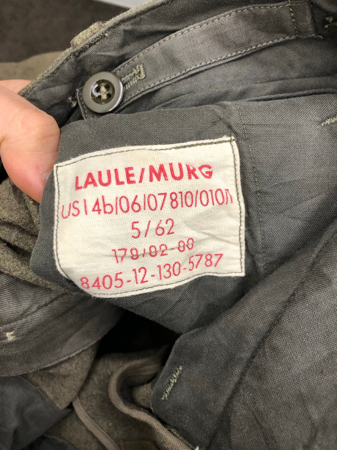 60s 서독군 울 팬츠 상품이미지3