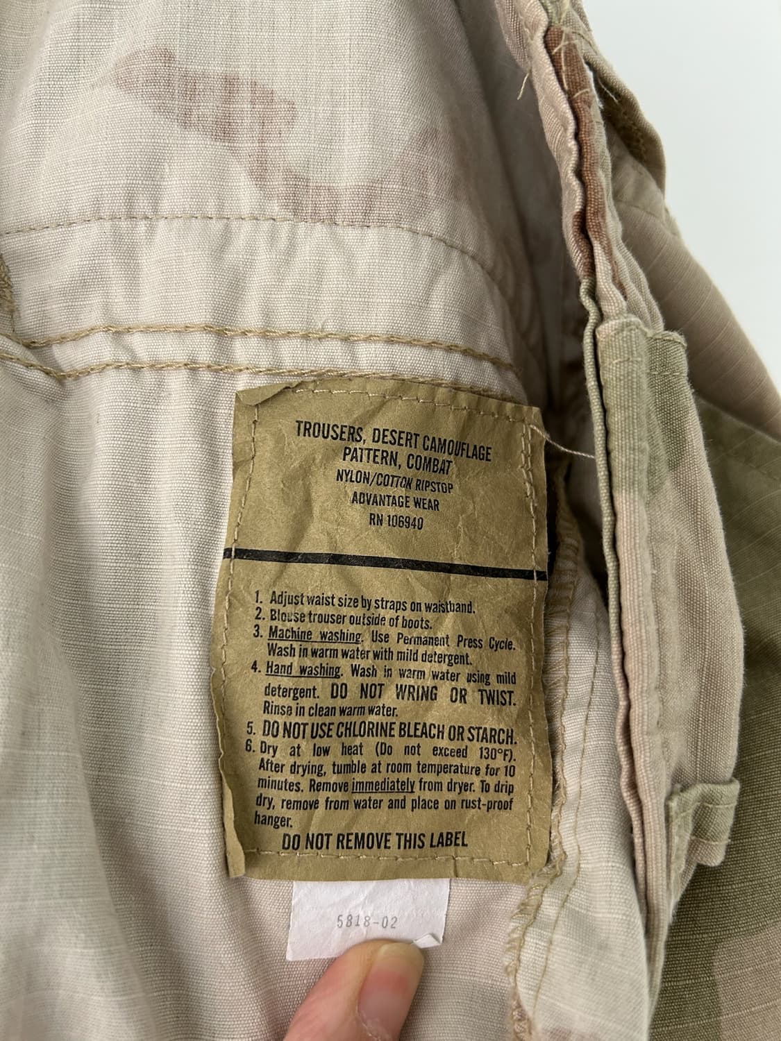 90-00's U.S Army Desert Camo BDU Combat  상품이미지6