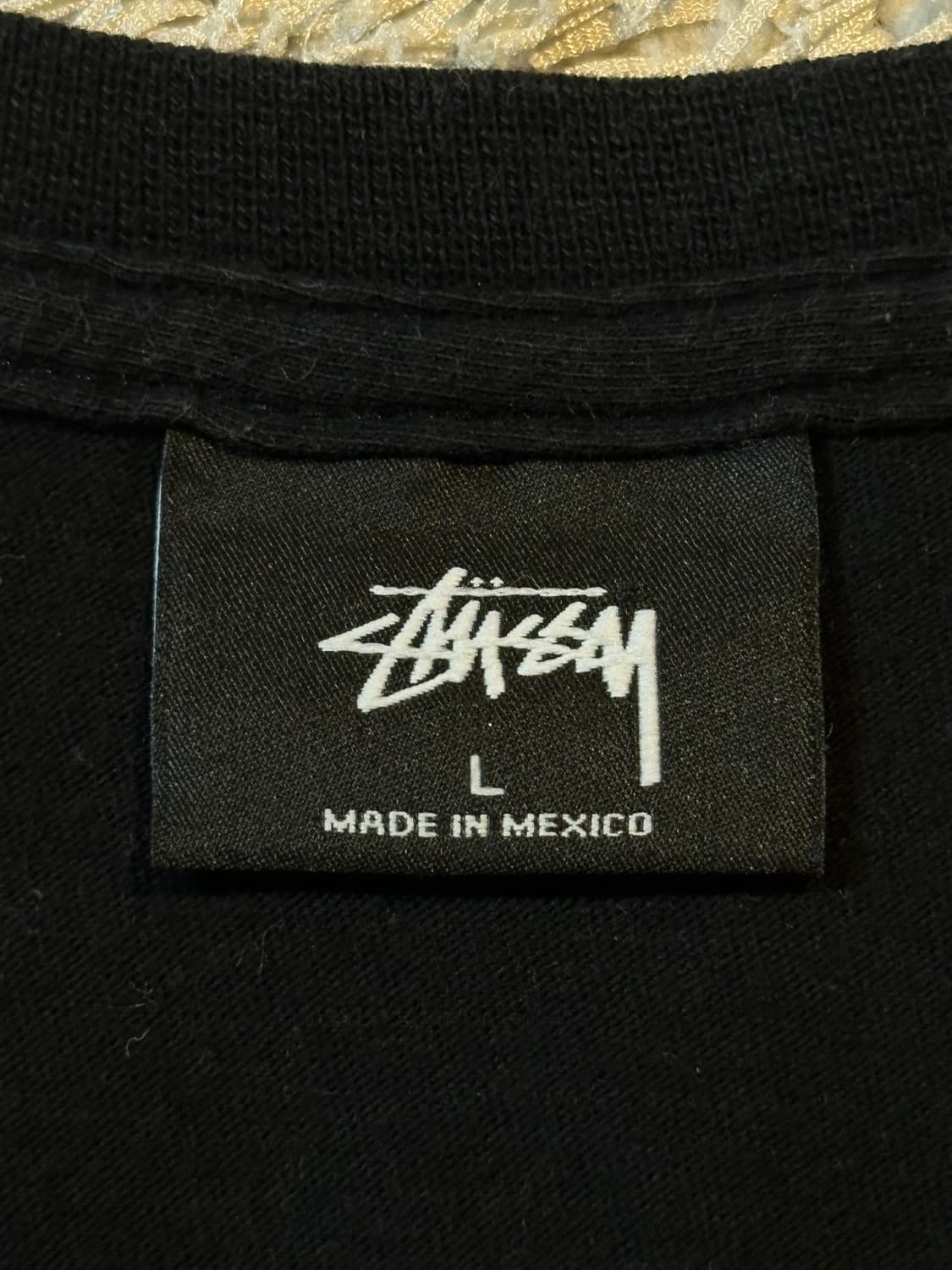희귀) 스투시 STUSSY 핑크 워터스톡 반팔 티셔츠 블랙 상품이미지4