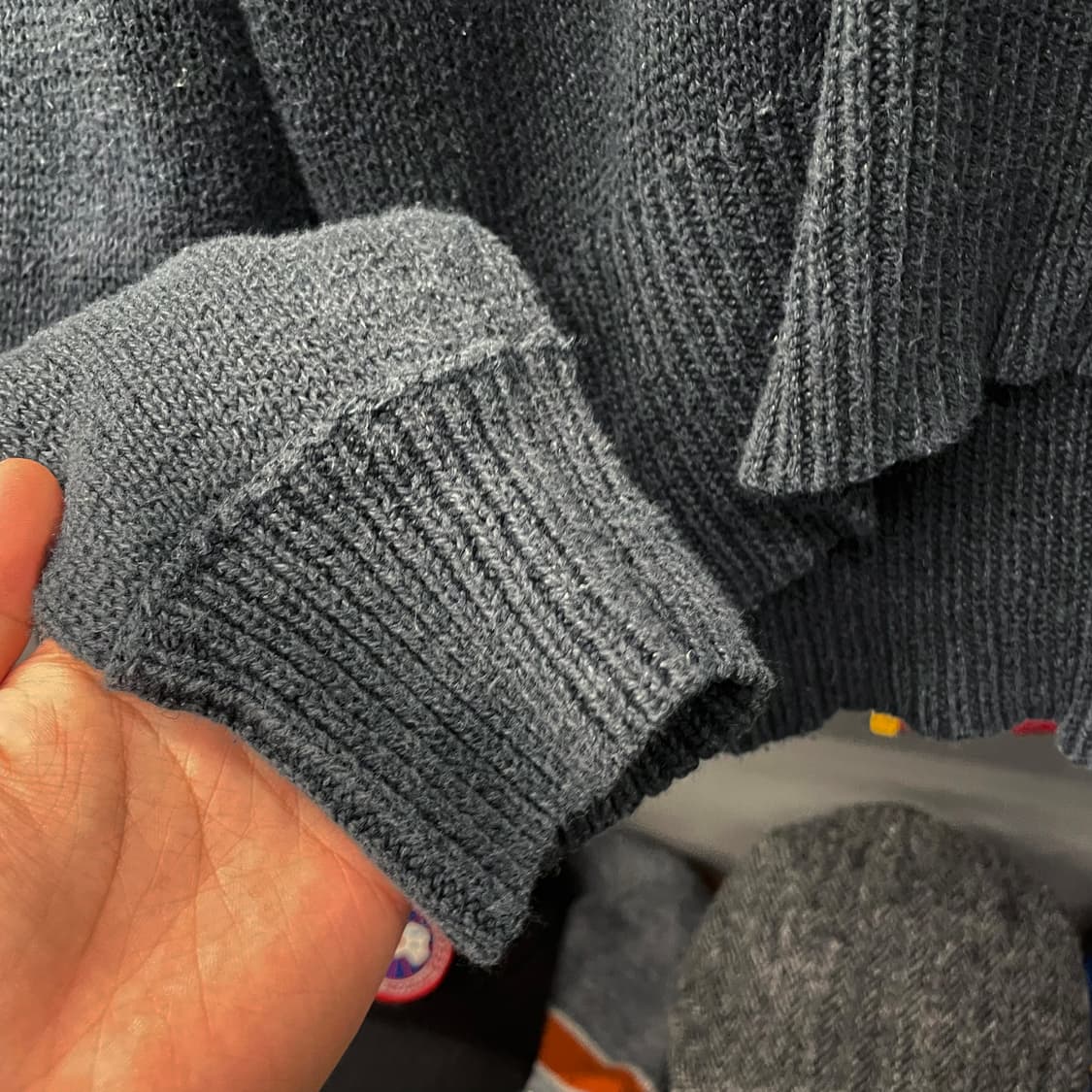 00s 폴로 랄프로렌 숄 넥 해군 앵카 자수 니트 스웨터 N28 상품이미지6