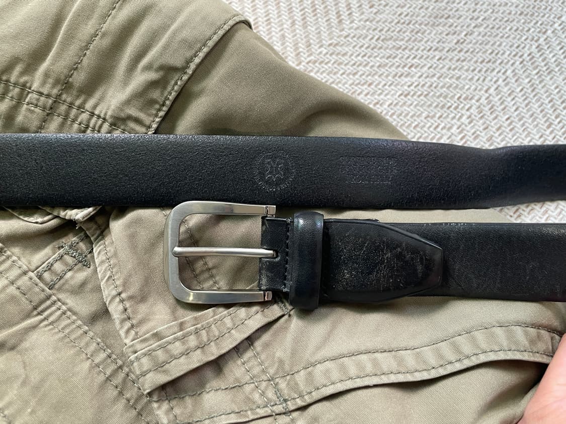 빈티지 이태리 레더 벨트 J03694 상품이미지4